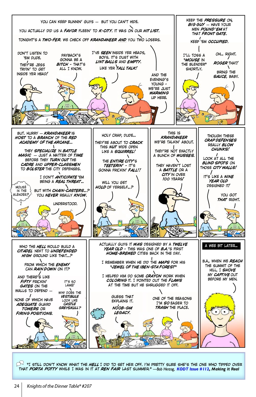 Read online Knights of the Dinner Table comic -  Issue #207 - 26