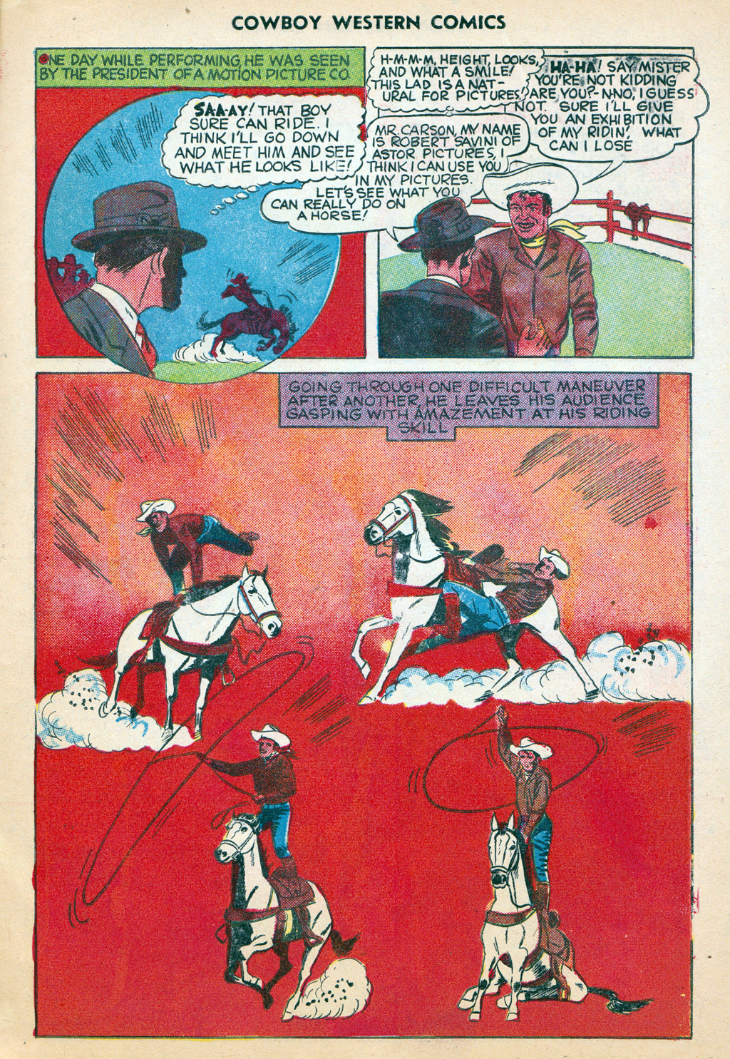 Read online Cowboy Western Comics (1948) comic -  Issue #29 - 33