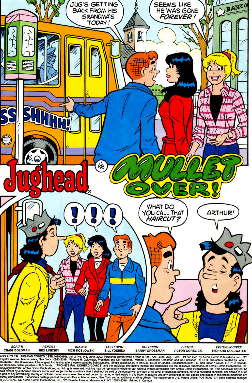 Read online Archie's Pal Jughead Comics comic -  Issue #143 - 2