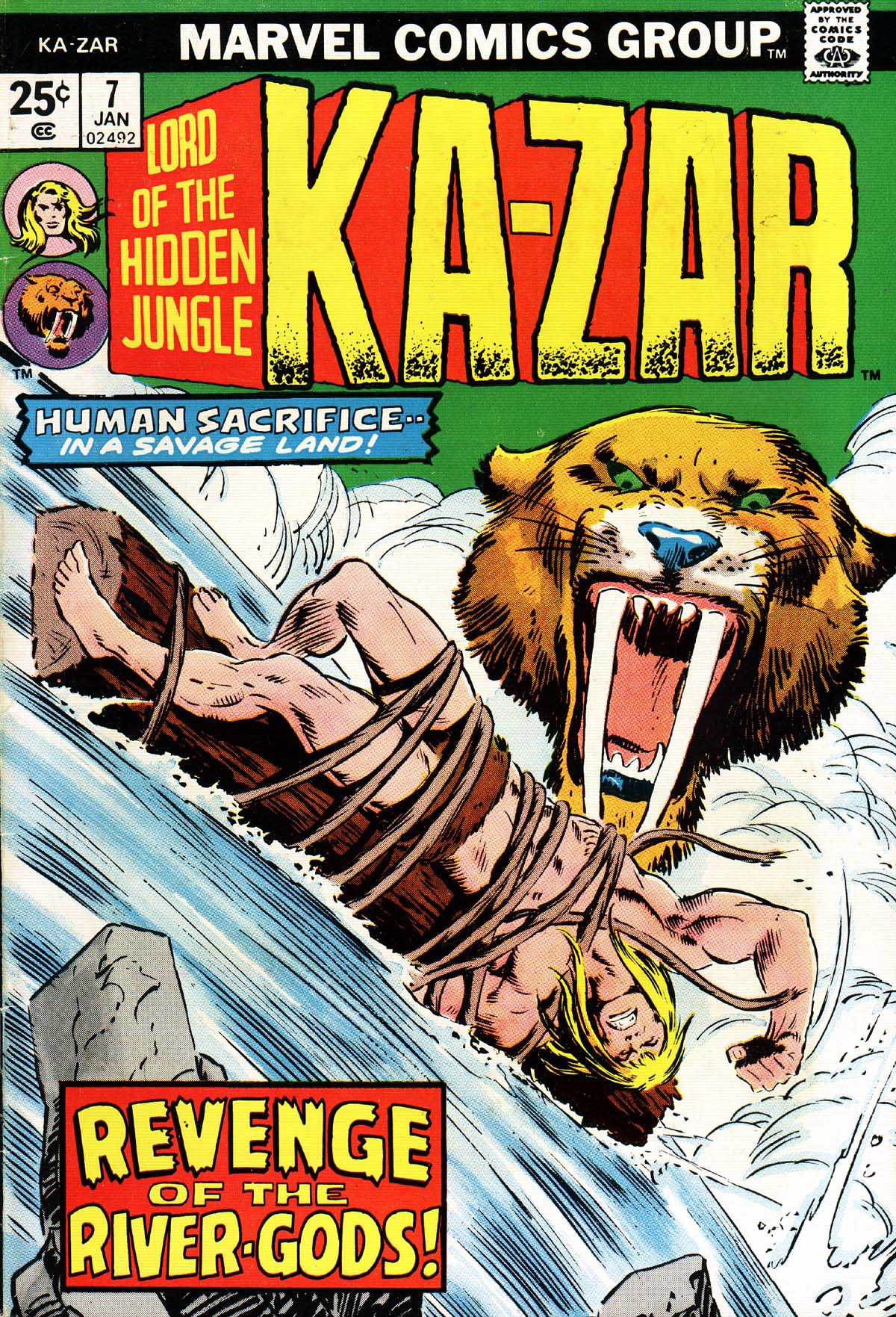 Read online Ka-Zar comic -  Issue #7 - 1