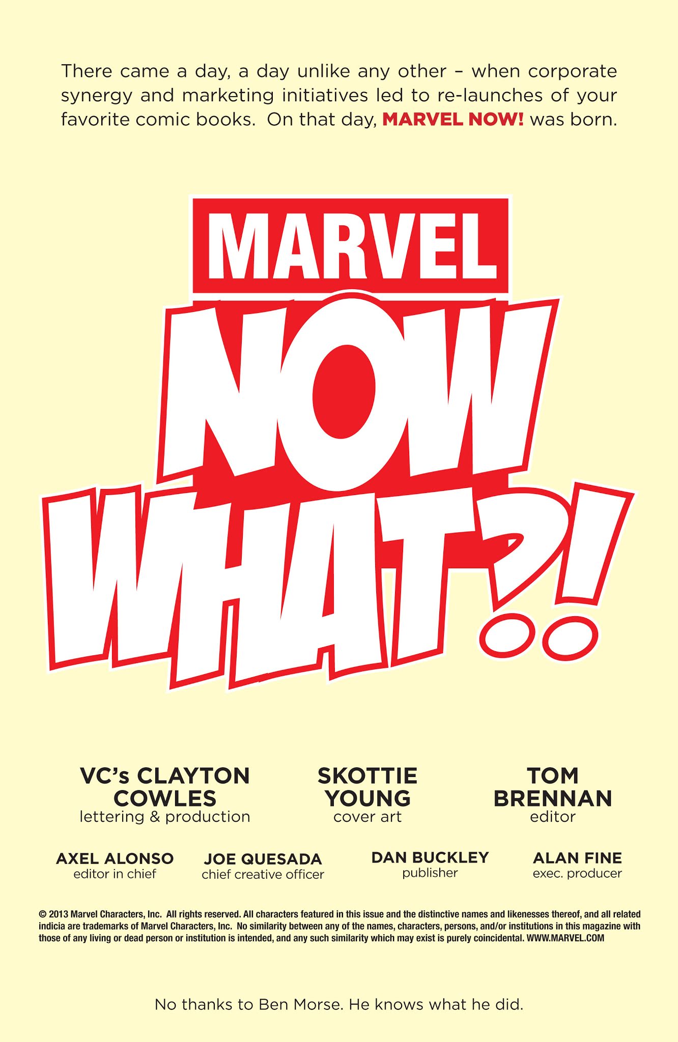 Read online Marvel: Now What?! comic -  Issue # Full - 2
