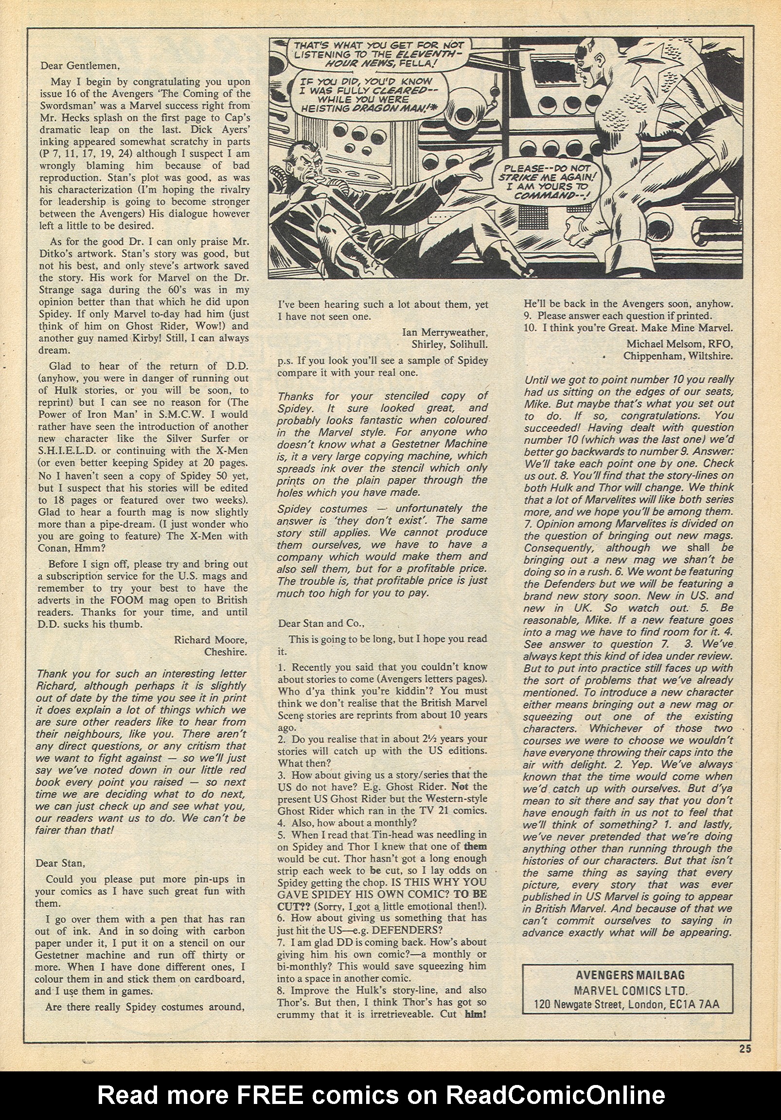 Read online The Avengers (1973) comic -  Issue #32 - 25