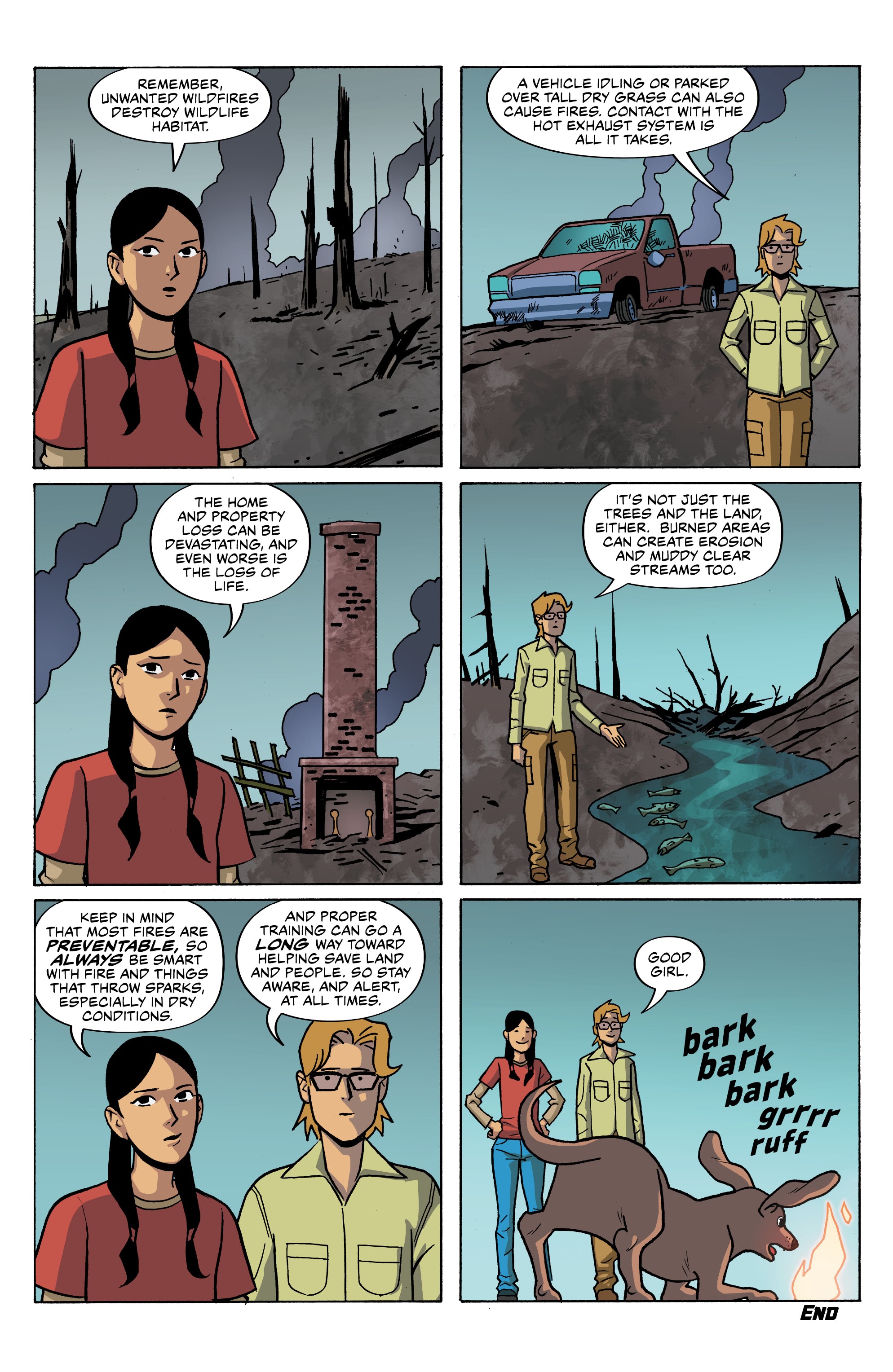 Read online Without Warning! comic -  Issue # Wildfire Safety - 14