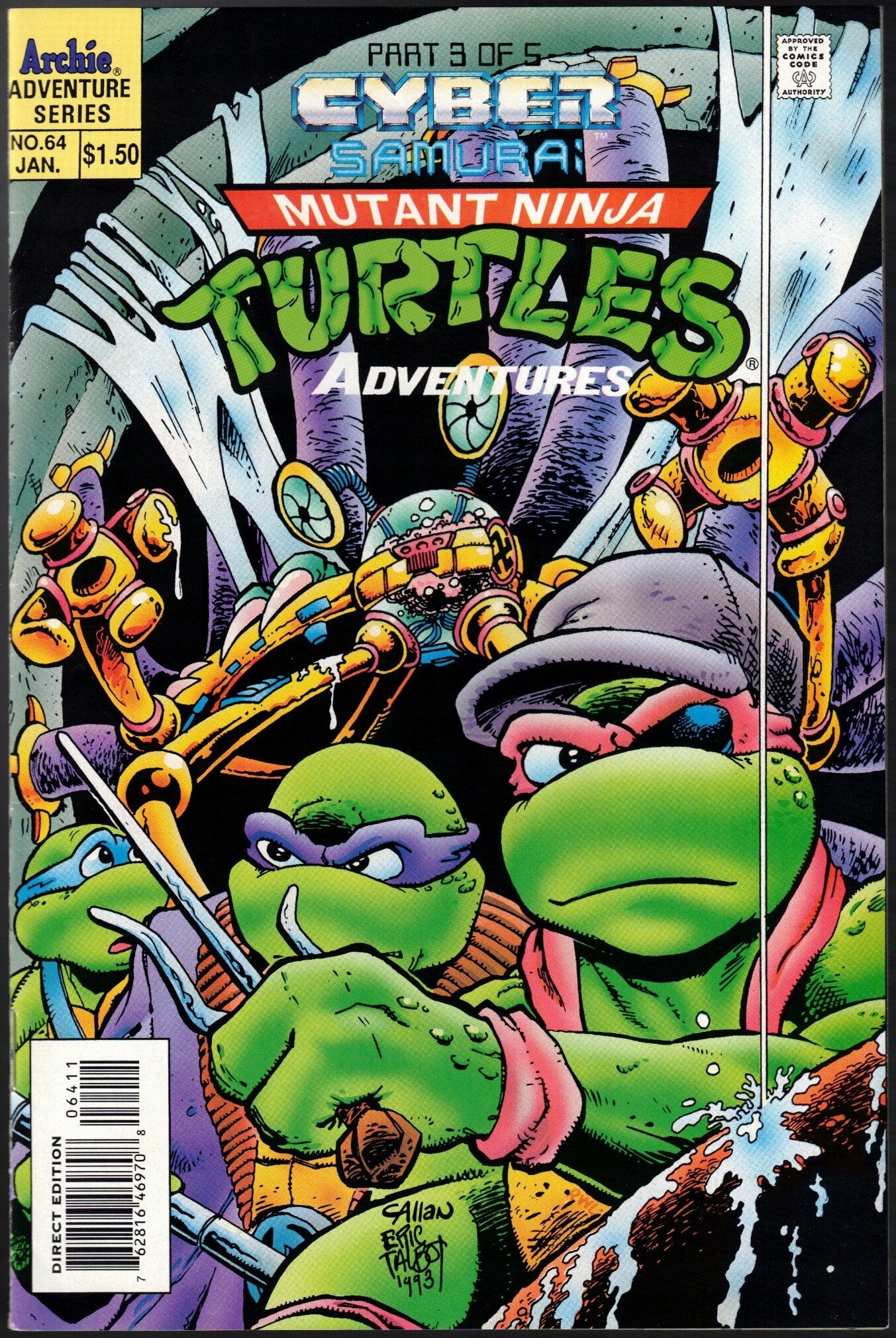 Read online Teenage Mutant Ninja Turtles Adventures (1989) comic -  Issue #64 - 1