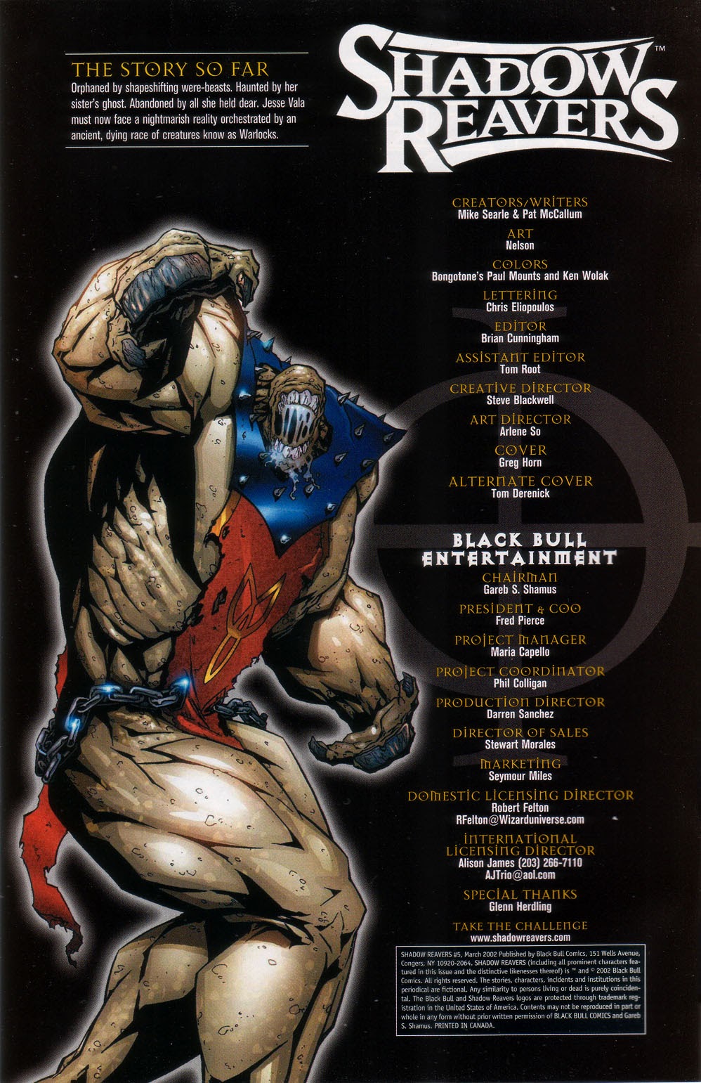 Read online Shadow Reavers comic -  Issue #5 - 2