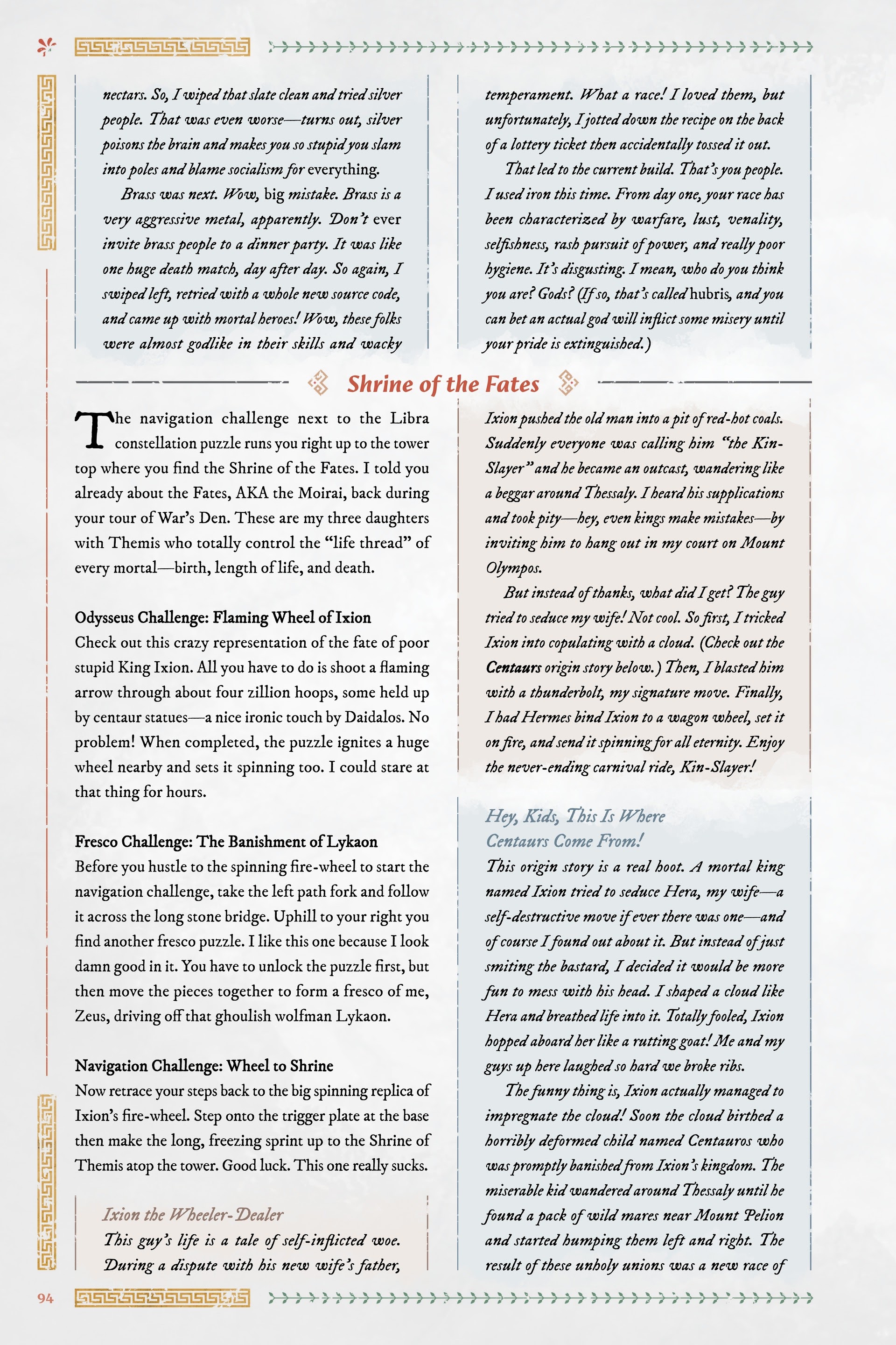 Read online Immortals Fenyx Rising: A Traveler's Guide to the Golden Isle comic -  Issue # TPB - 94