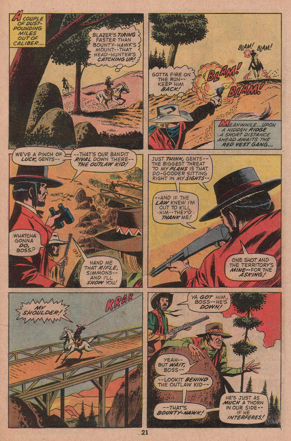 Read online The Outlaw Kid (1970) comic -  Issue #12 - 23
