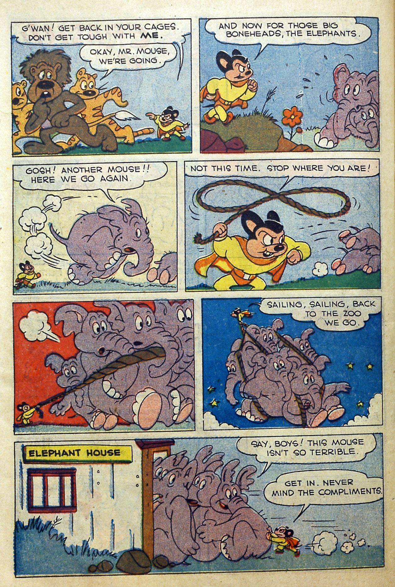 Read online Paul Terry's Mighty Mouse Comics comic -  Issue #42 - 57