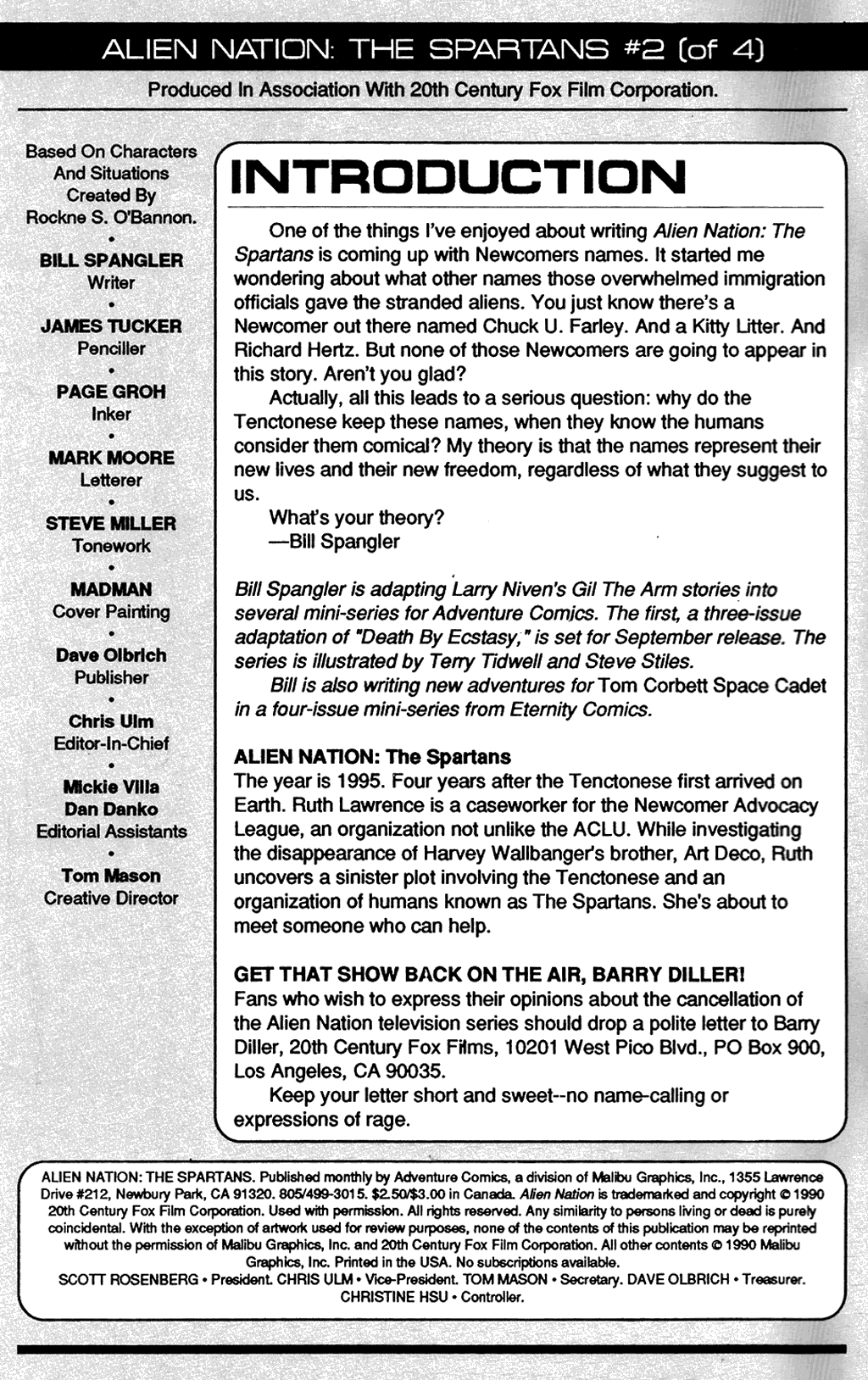 Read online Alien Nation: The Spartans comic -  Issue #2 - 2