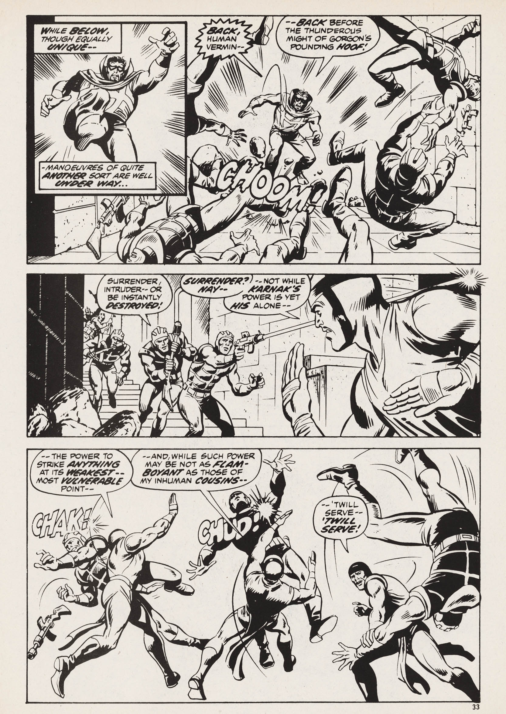 Read online Captain Britain (1976) comic -  Issue #31 - 33