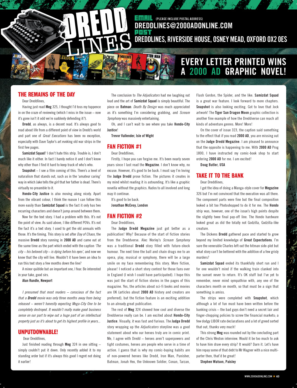 Read online Judge Dredd Megazine (Vol. 5) comic -  Issue #327 - 63