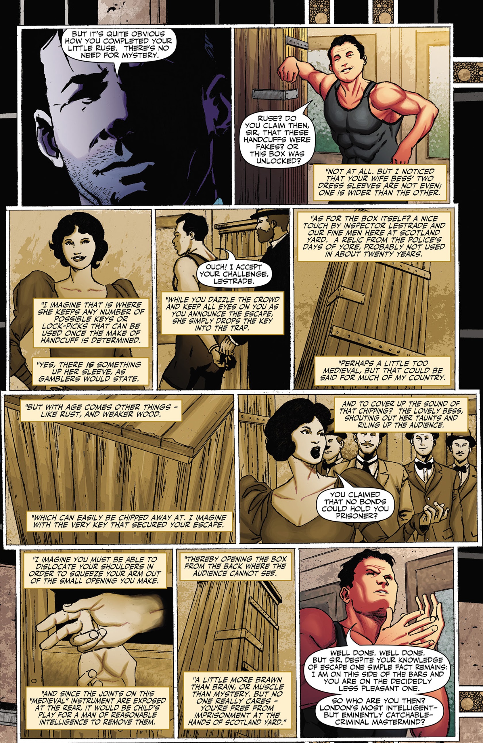 Read online Sherlock Holmes vs. Harry Houdini comic -  Issue #1 - 10