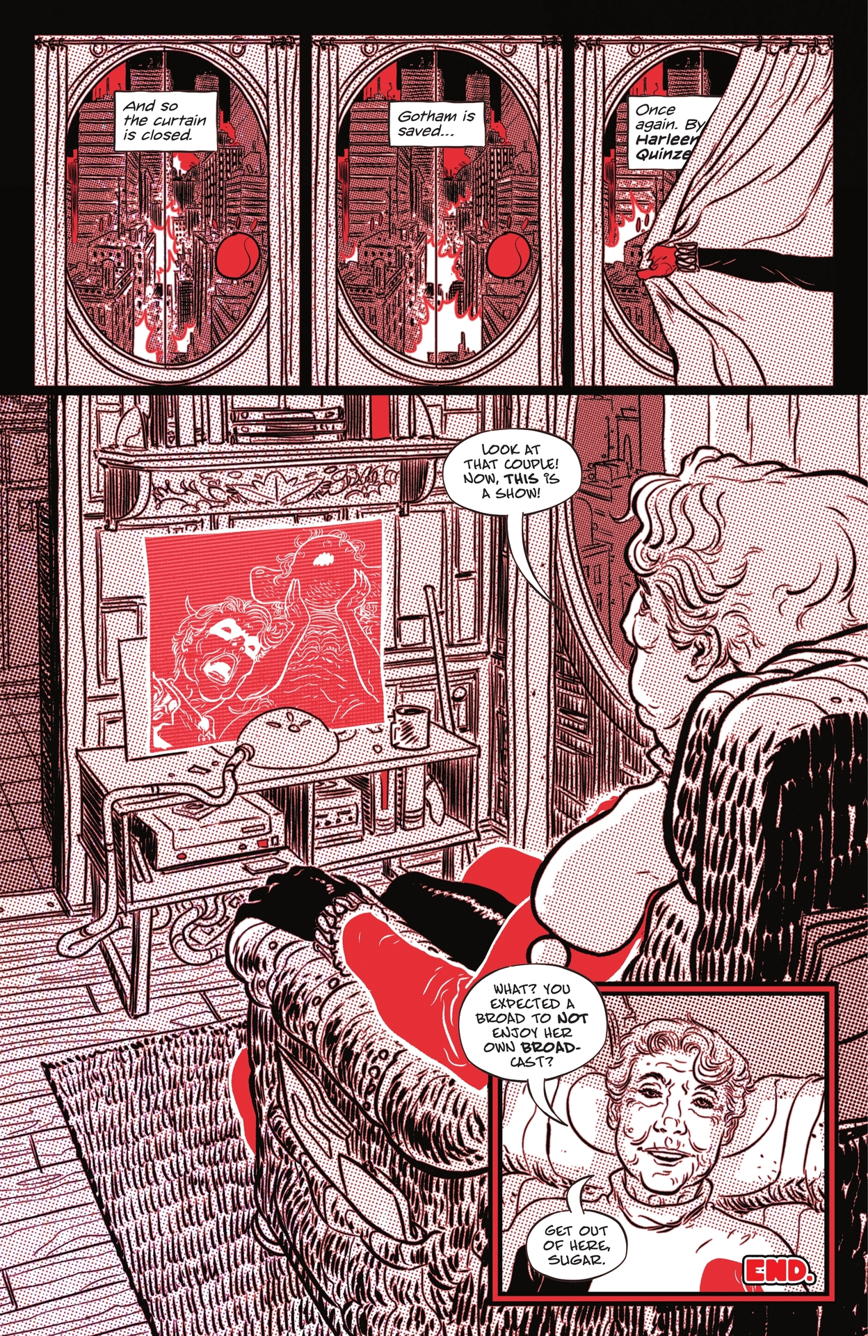 Read online Harley Quinn: Black   White   Redder comic -  Issue #4 - 36