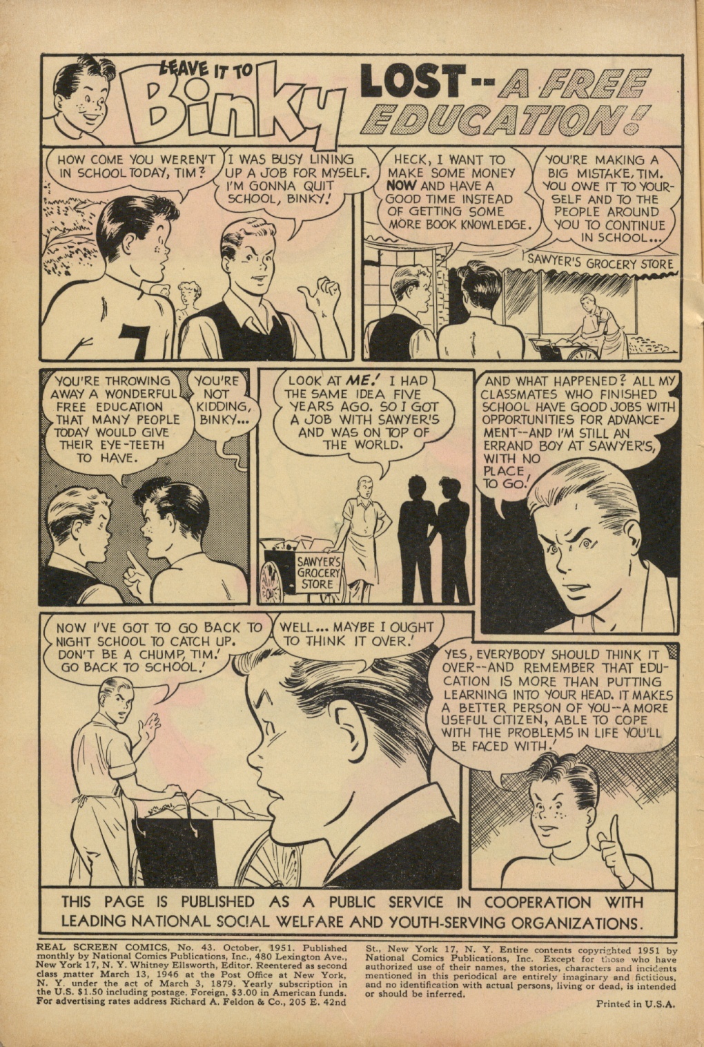 Read online Real Screen Comics comic -  Issue #43 - 2