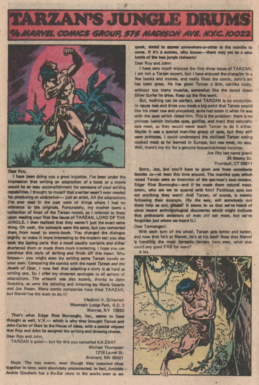 Read online Tarzan (1977) comic -  Issue #8 - 13