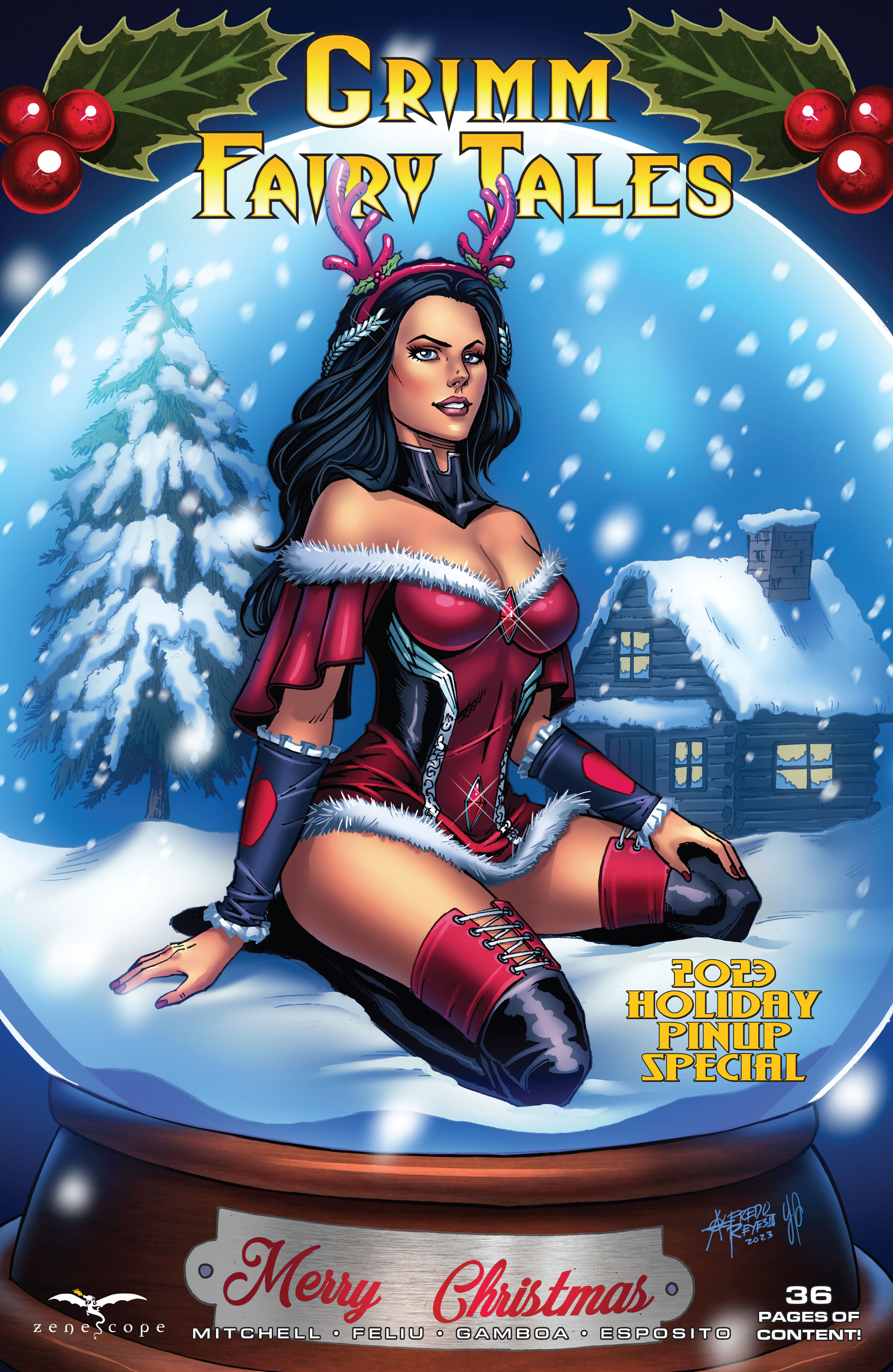 Read online Grimm Fairy Tales 2023 Holiday Pinup Special comic -  Issue # Full - 1