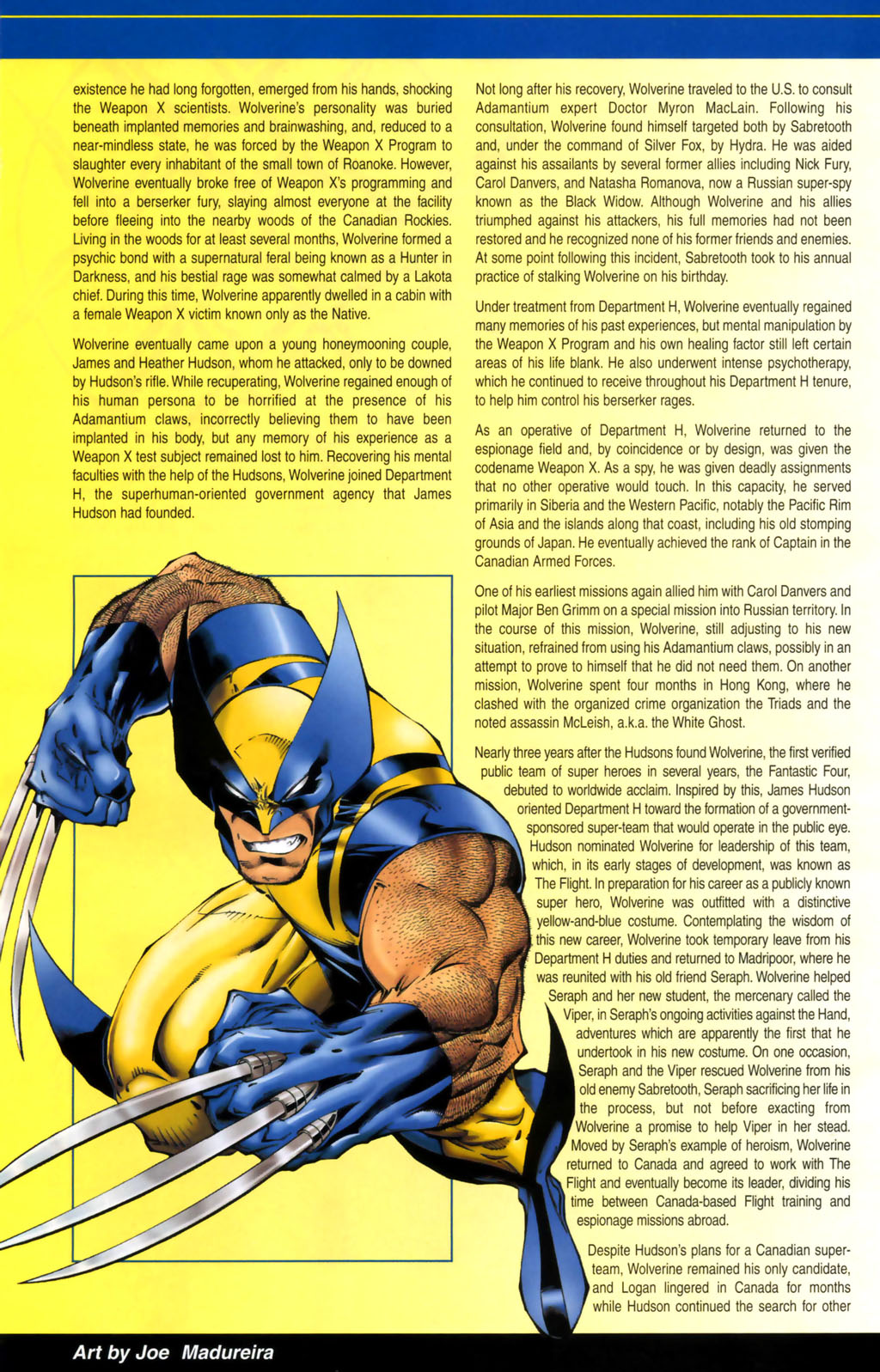 Read online Official Handbook of the Marvel Universe: Wolverine 2004 comic -  Issue # Full - 8