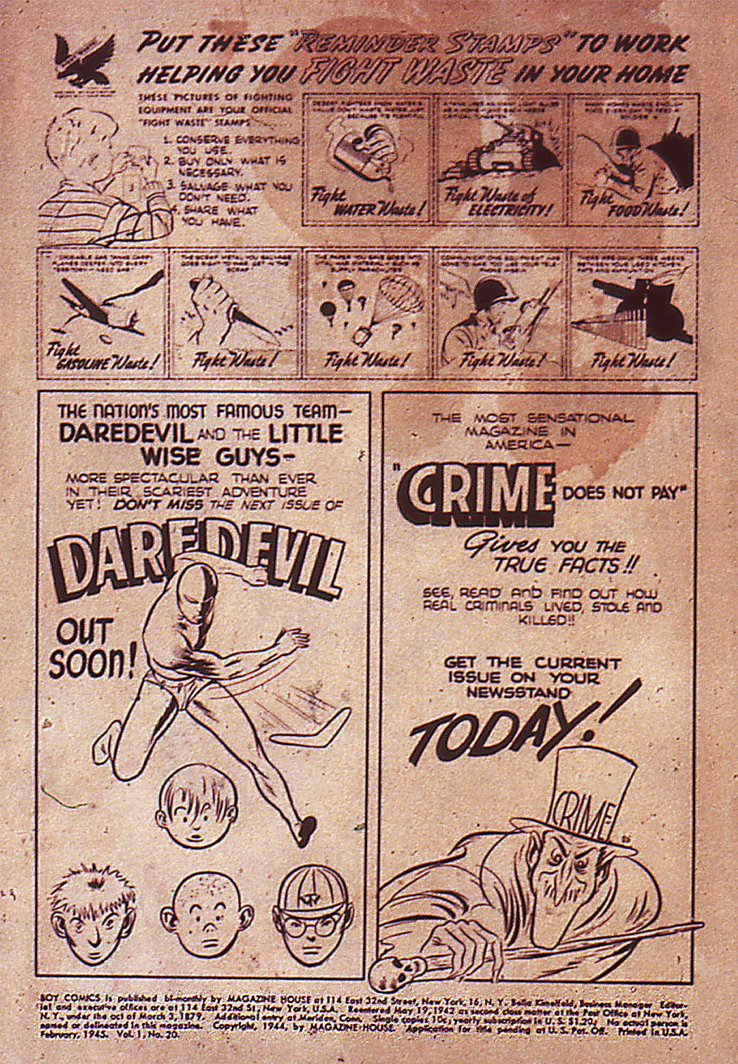 Read online Boy Comics comic -  Issue #20 - 2