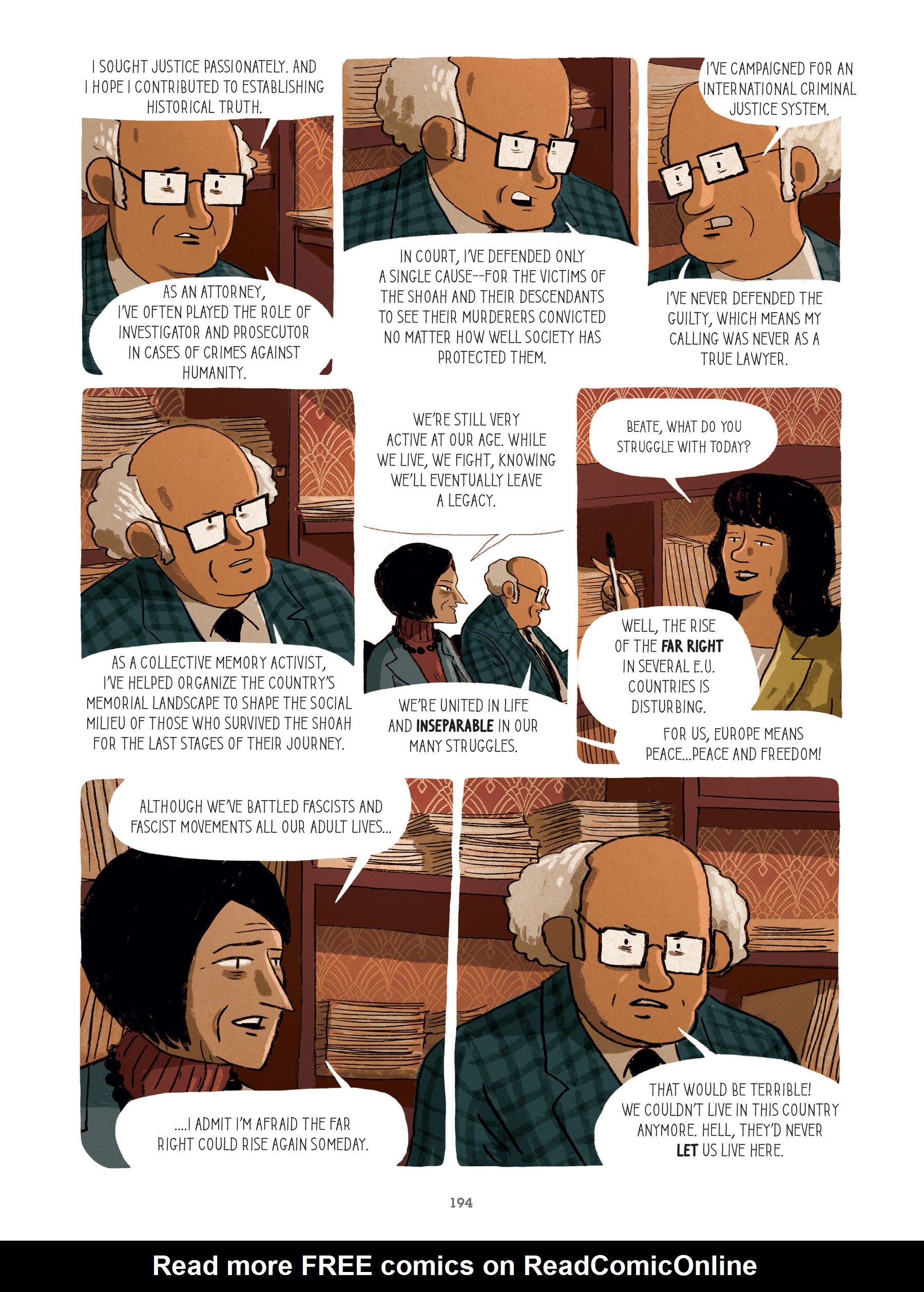 Read online For Justice: The Serge & Beate Klarsfeld Story comic -  Issue # TPB (Part 2) - 93