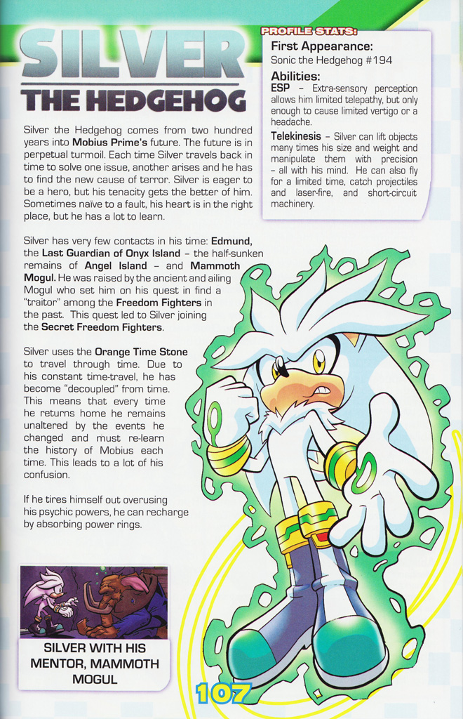 Read online Sonic the Hedgehog: The Complete Sonic Comic Encyclopedia comic -  Issue # TPB - 109