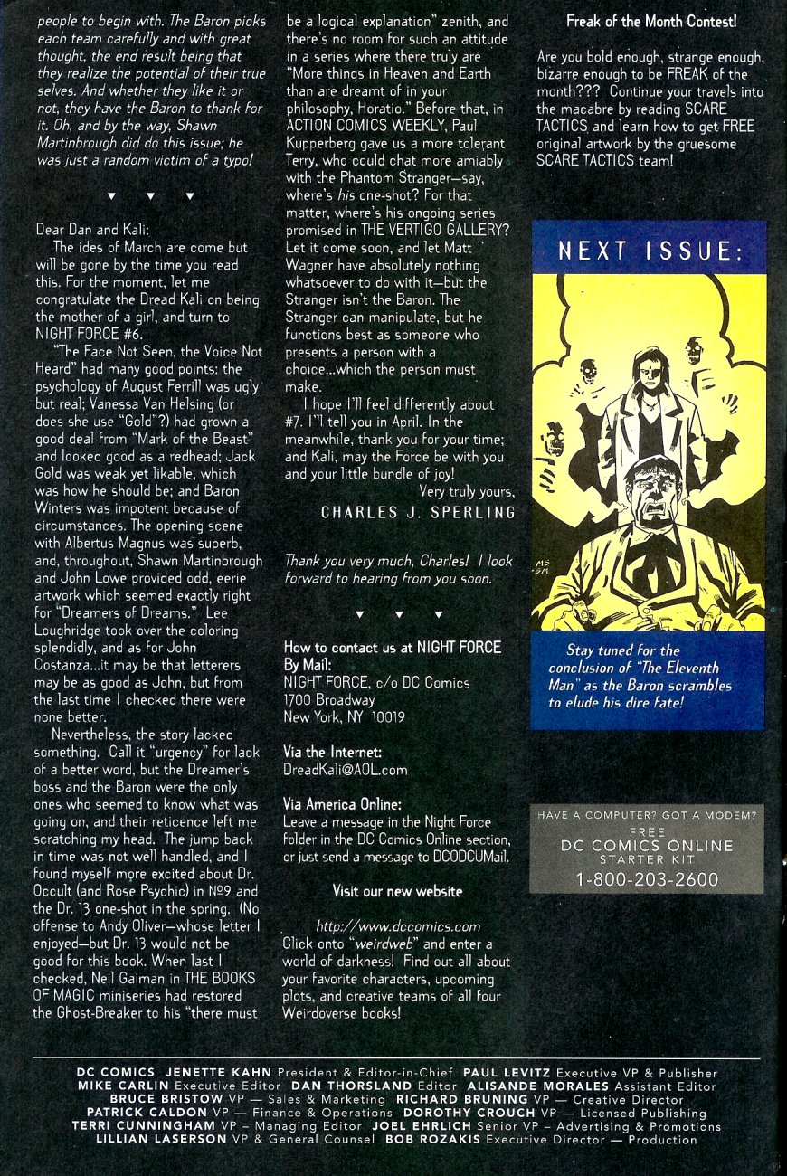 Read online Night Force comic -  Issue #10 - 25