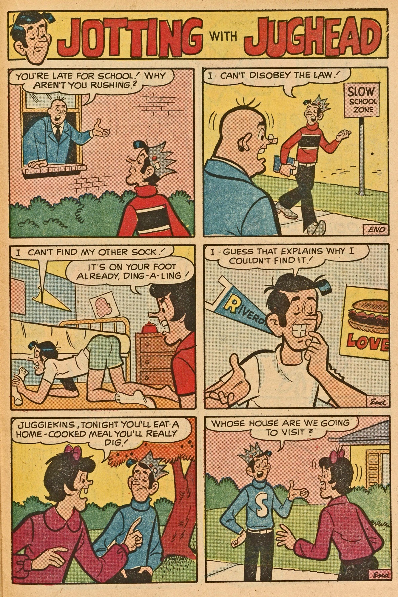 Read online Jughead's Jokes comic -  Issue #28 - 39