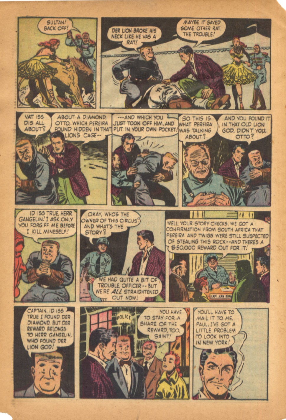 Read online The Saint (1947) comic -  Issue #12 - 16