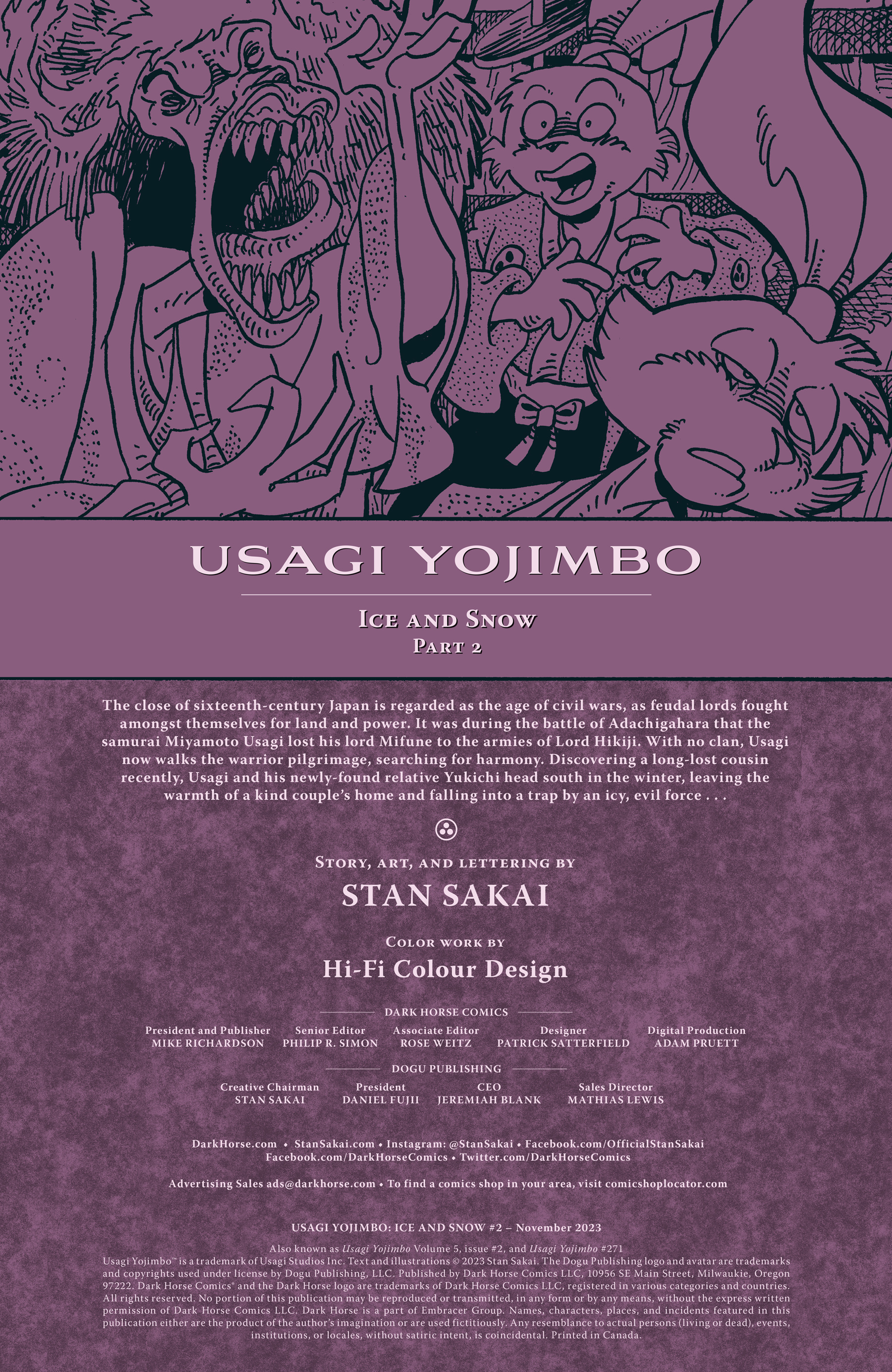 Read online Usagi Yojimbo: Ice and Snow comic -  Issue #2 - 2