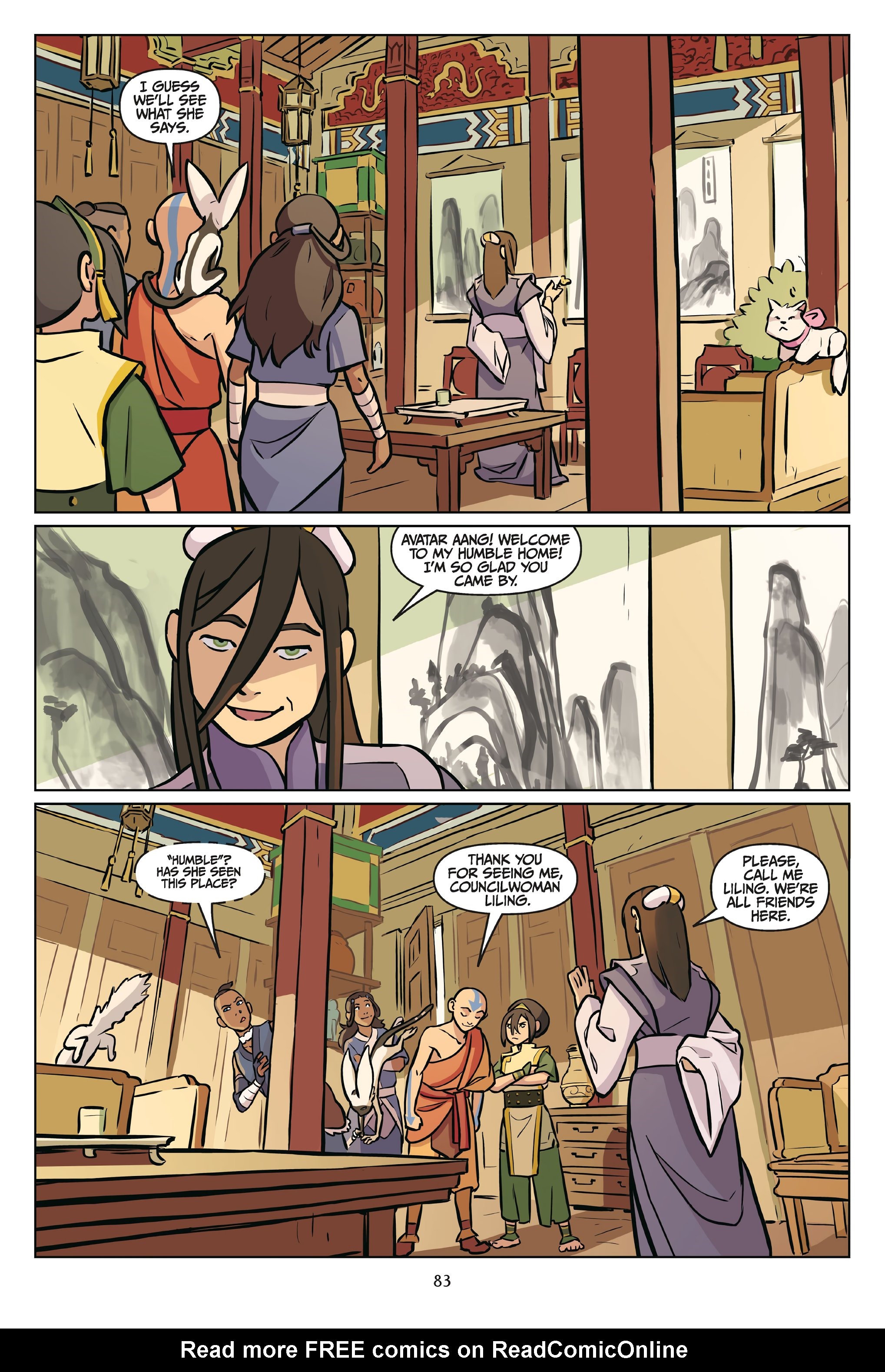 Read online Nickelodeon Avatar: The Last Airbender - Imbalance comic -  Issue # _Omnibus (Part 1) - 84