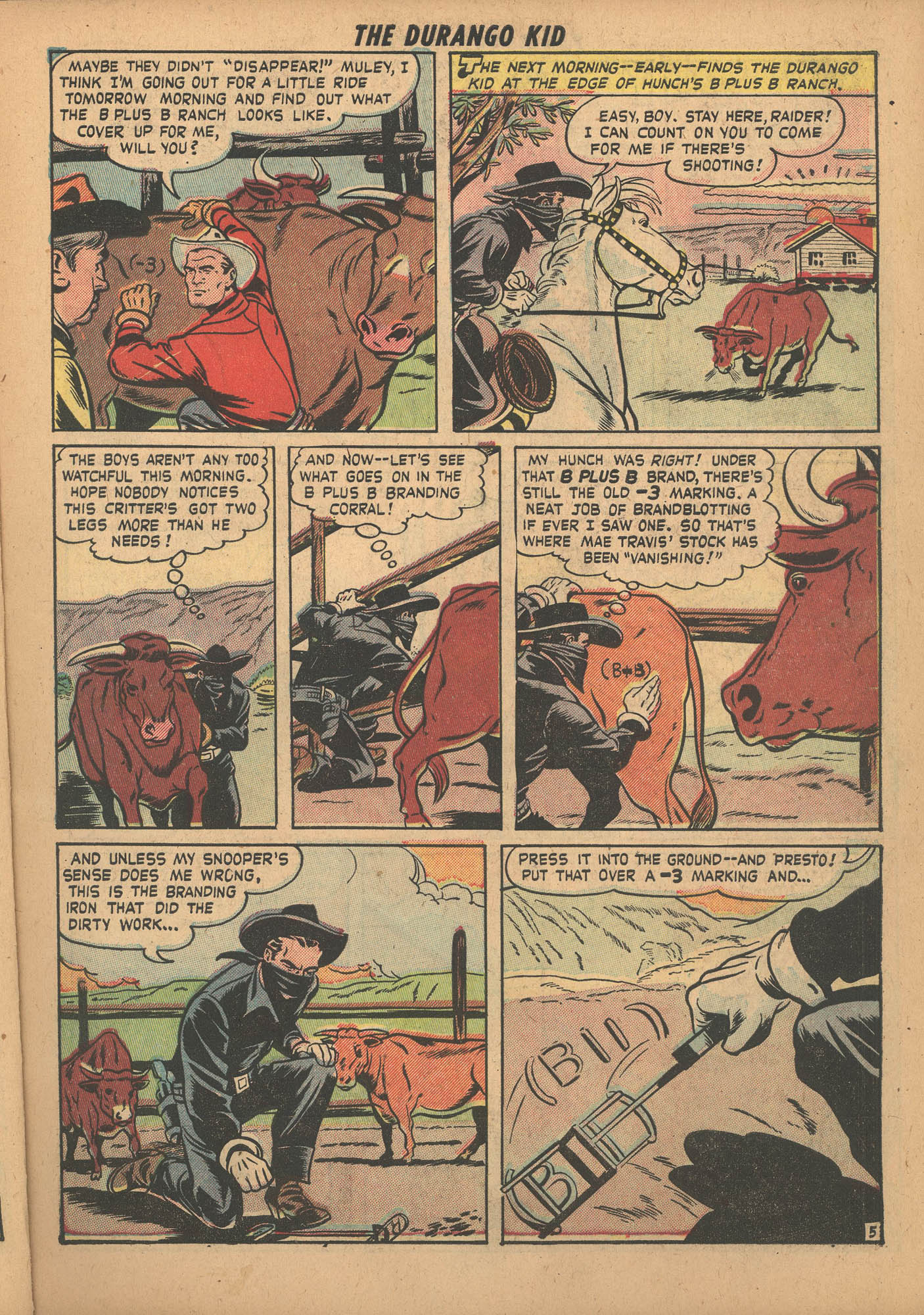 Read online Charles Starrett as The Durango Kid comic -  Issue #2 - 7