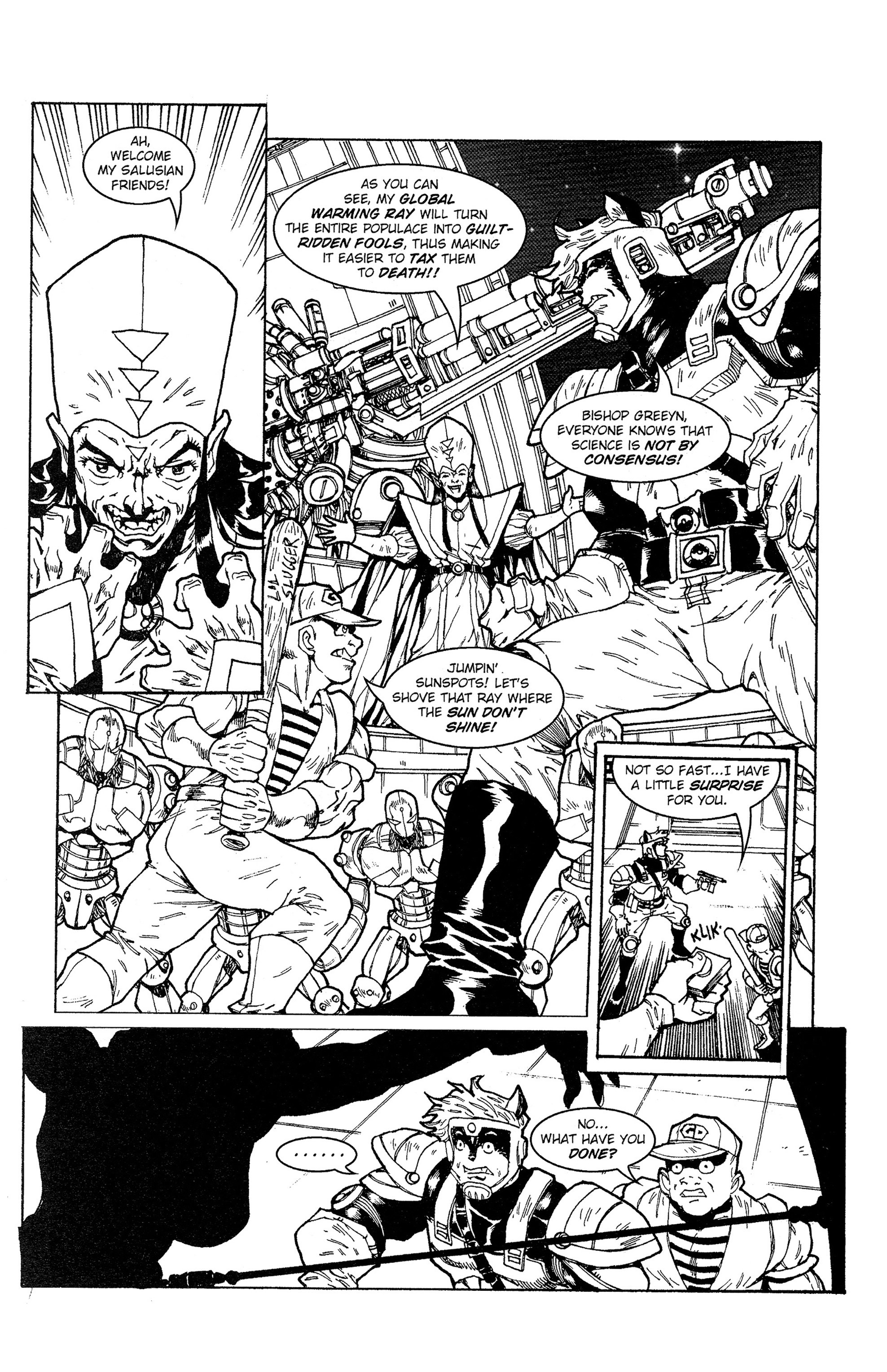Read online Ninjas vs. Aliens comic -  Issue #1 - 4