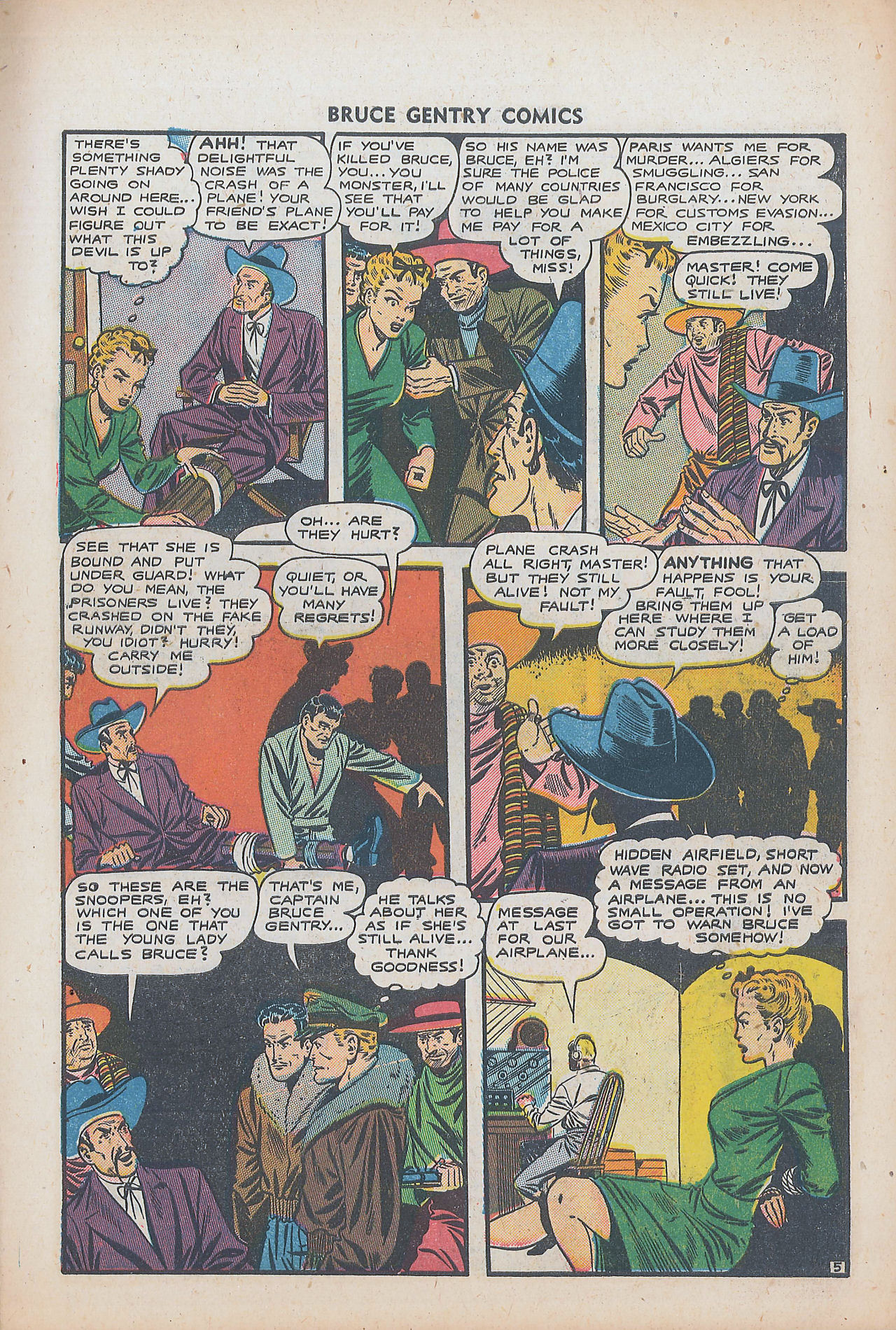 Read online Bruce Gentry comic -  Issue #5 - 7