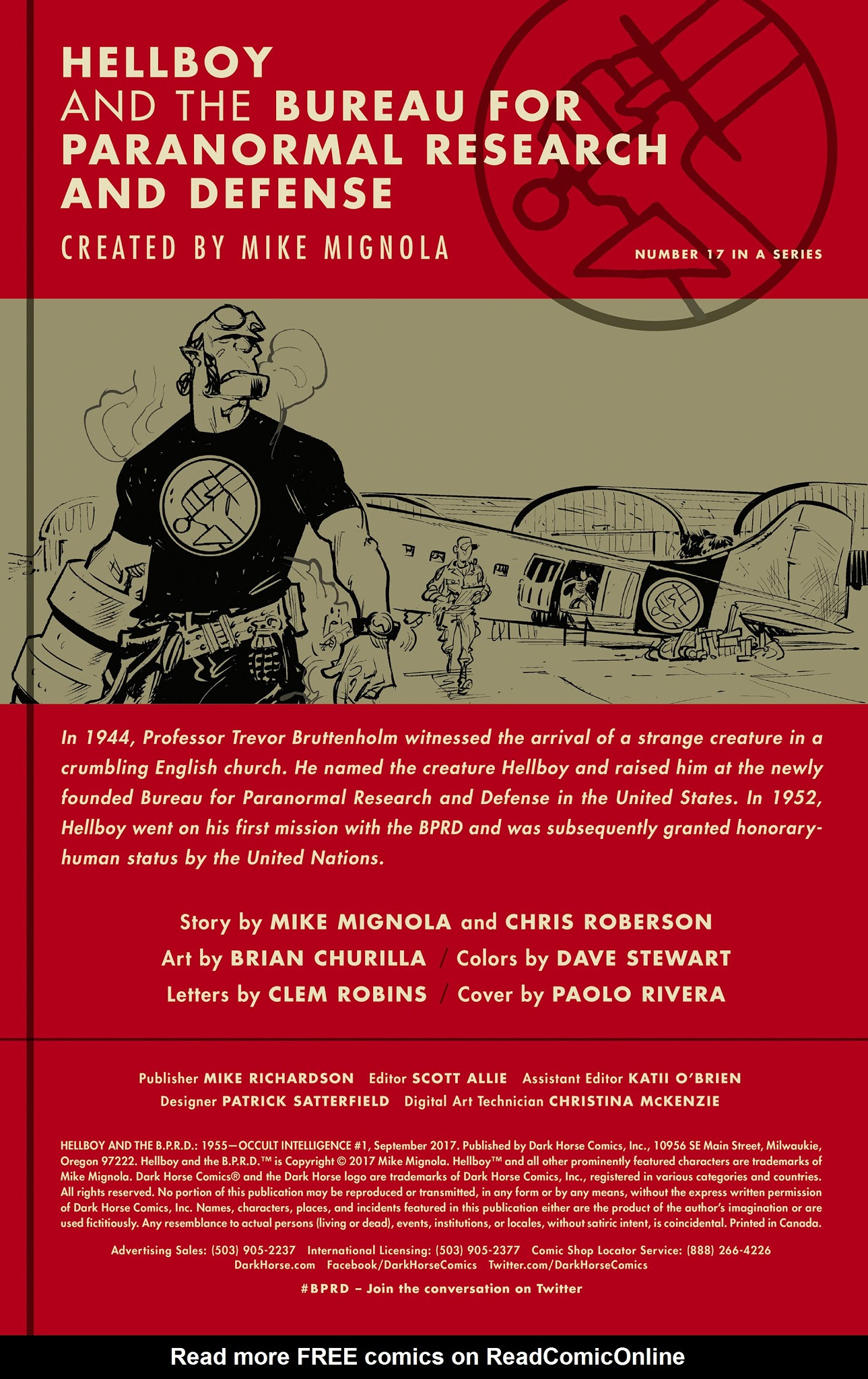 Read online Hellboy and the B.P.R.D.: 1955 ― Occult Intelligence comic -  Issue #1 - 2