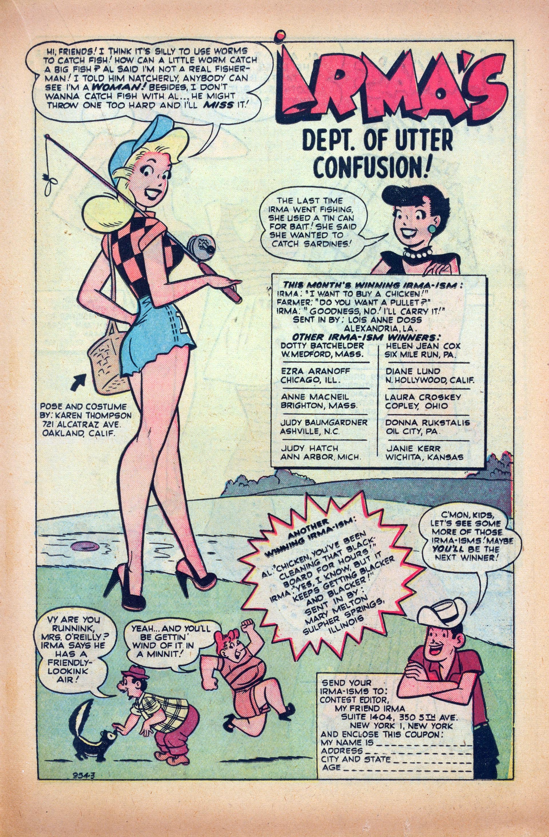 Read online My Friend Irma comic -  Issue #16 - 19