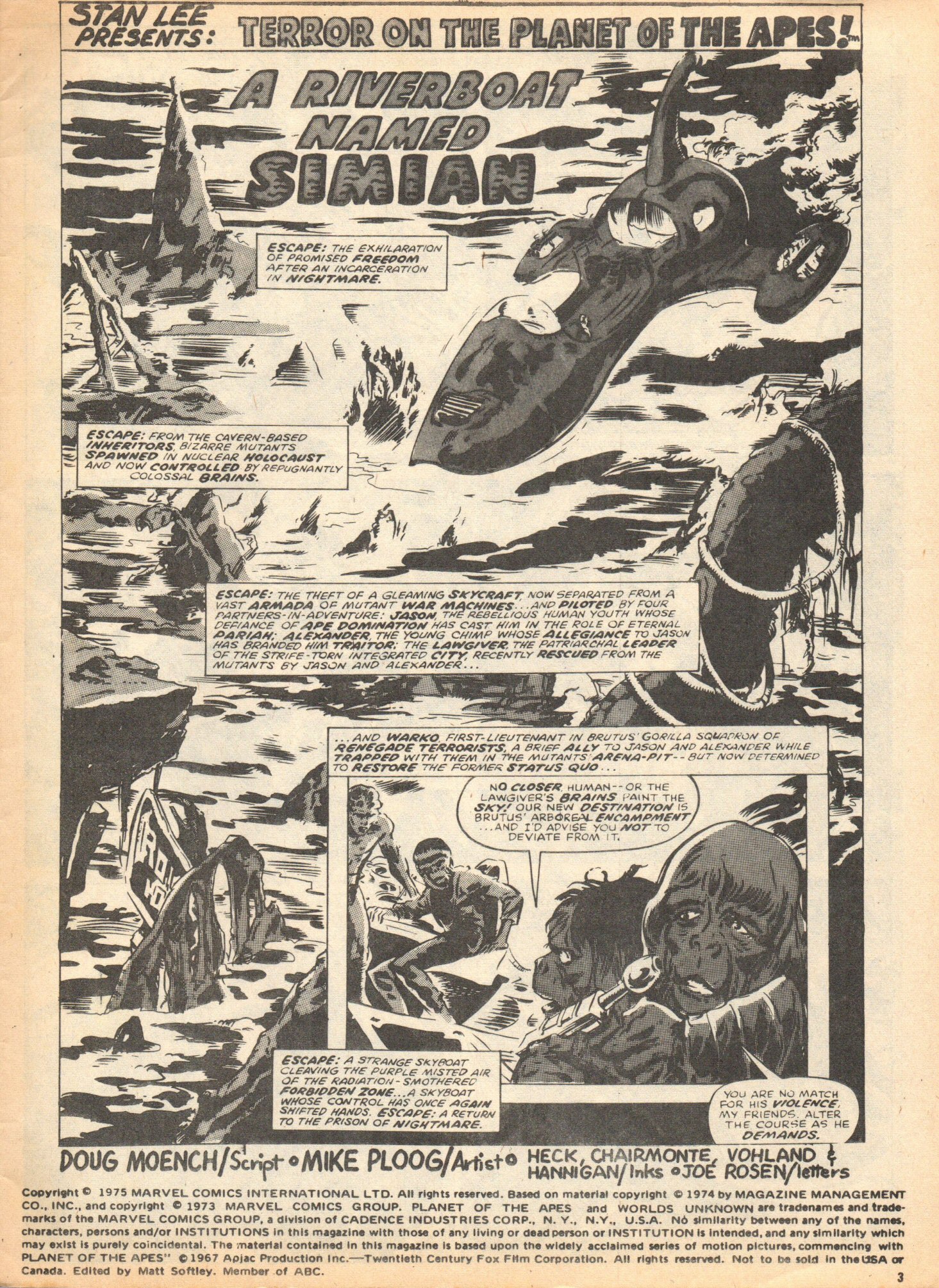 Read online Planet of the Apes (1974) comic -  Issue #18 - 3