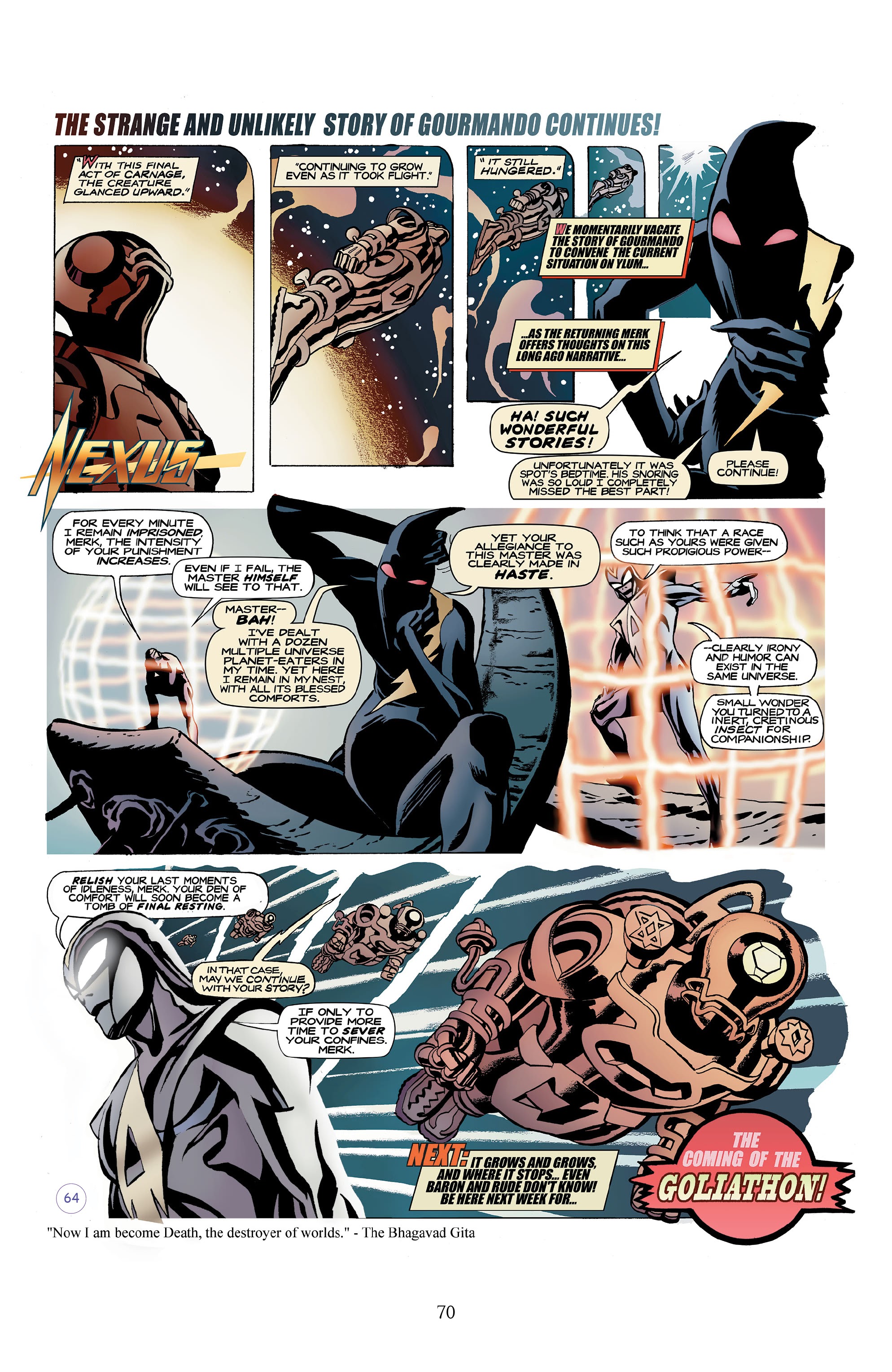 Read online Nexus Newspaper Strips: The Coming of Gourmando comic -  Issue # TPB (Part 1) - 69