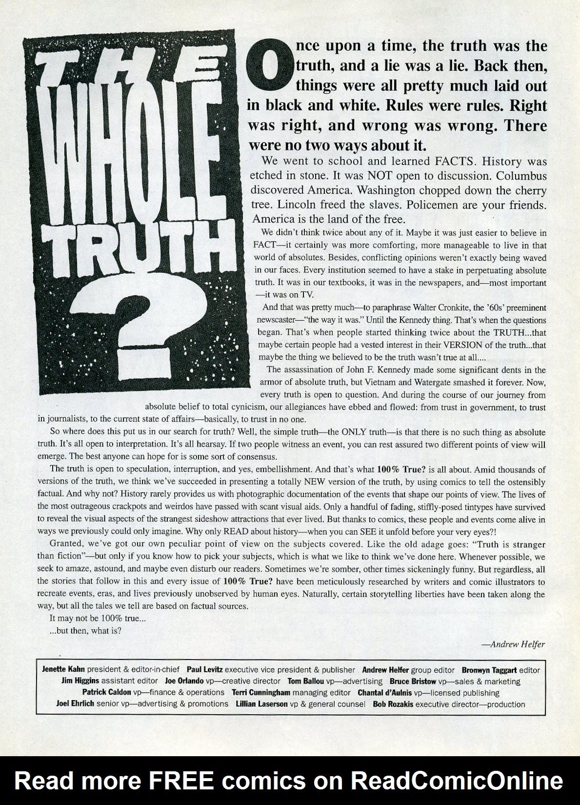 Read online 100% True comic -  Issue #1 - 4
