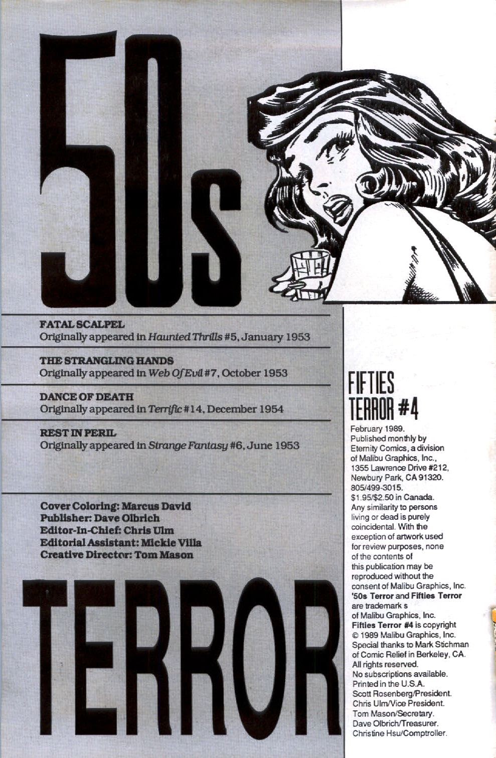 Read online Fifties Terror comic -  Issue #4 - 2