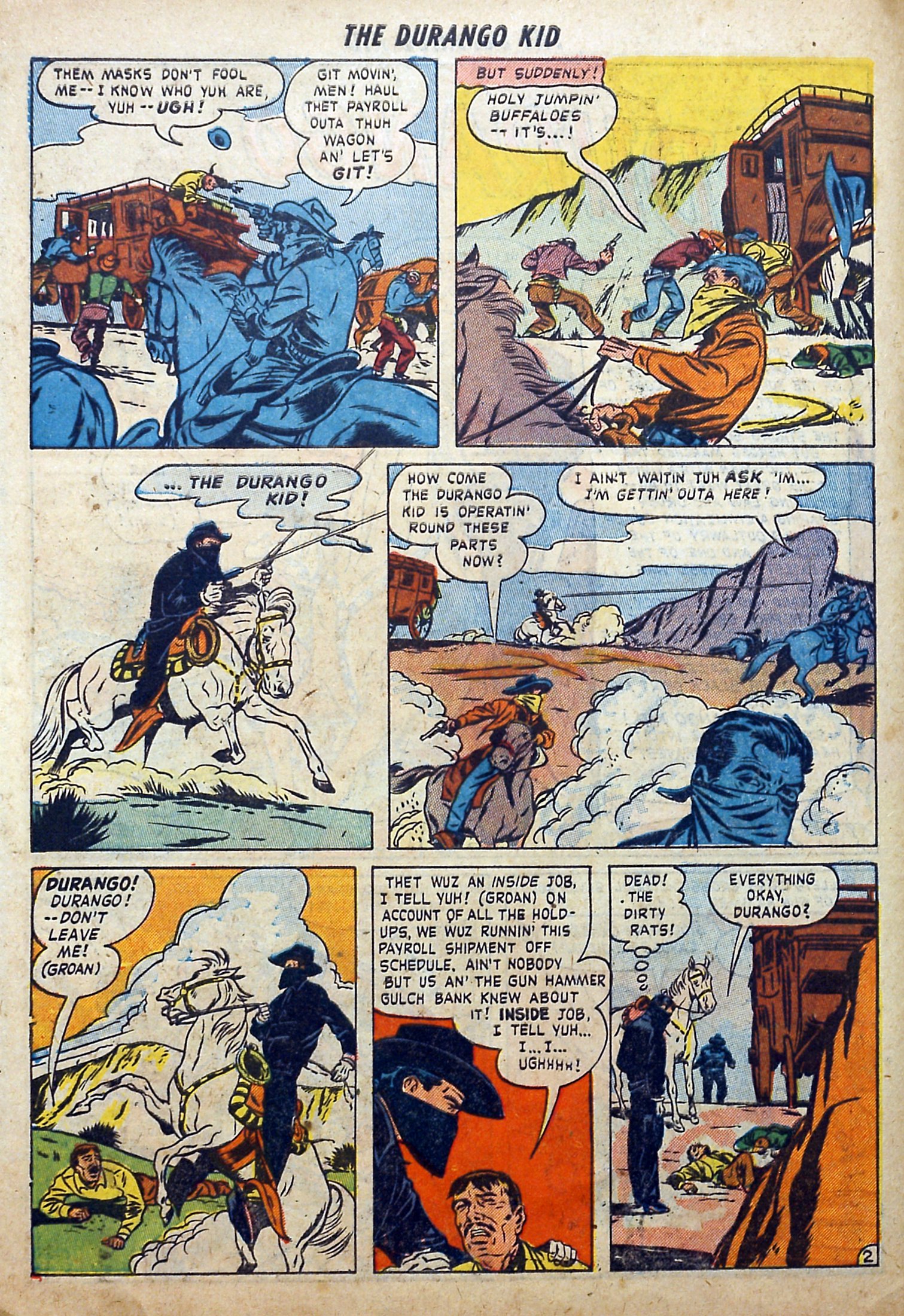 Read online Charles Starrett as The Durango Kid comic -  Issue #1 - 4