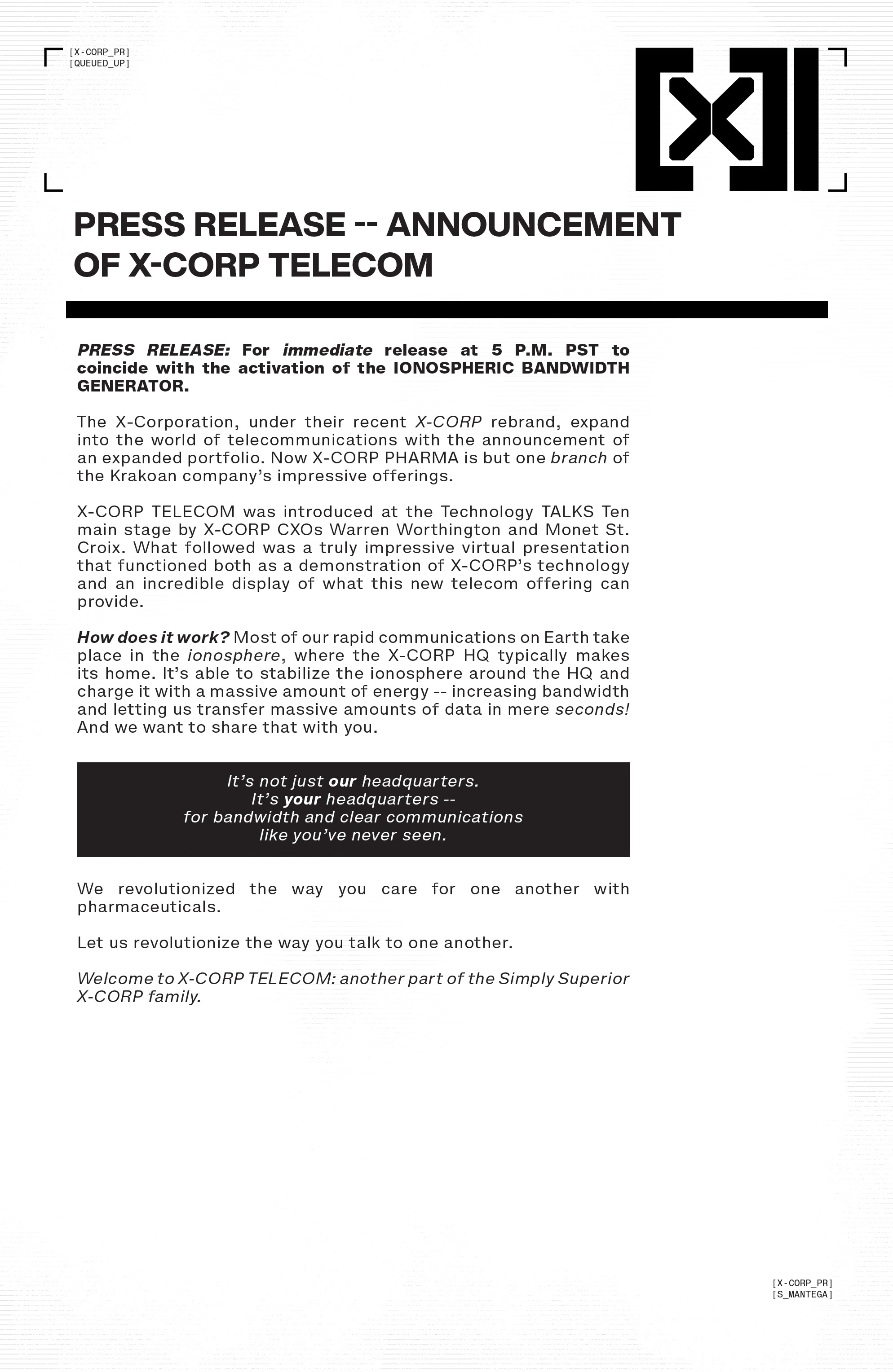 Read online X-Corp comic -  Issue #3 - 6