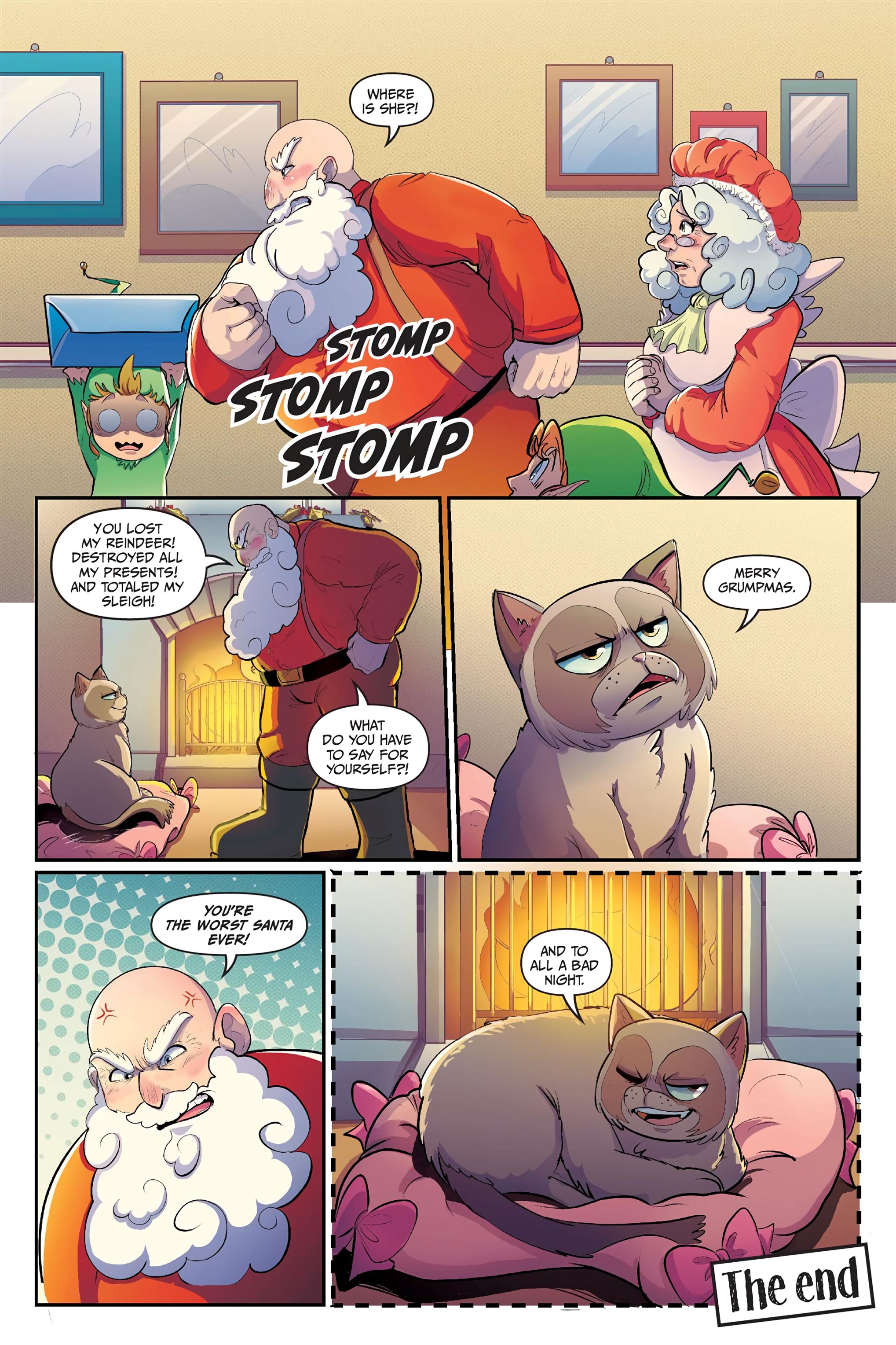 Read online Grumpy Cat: The Grumpus and Other Horrible Holiday Tales comic -  Issue # TPB - 93