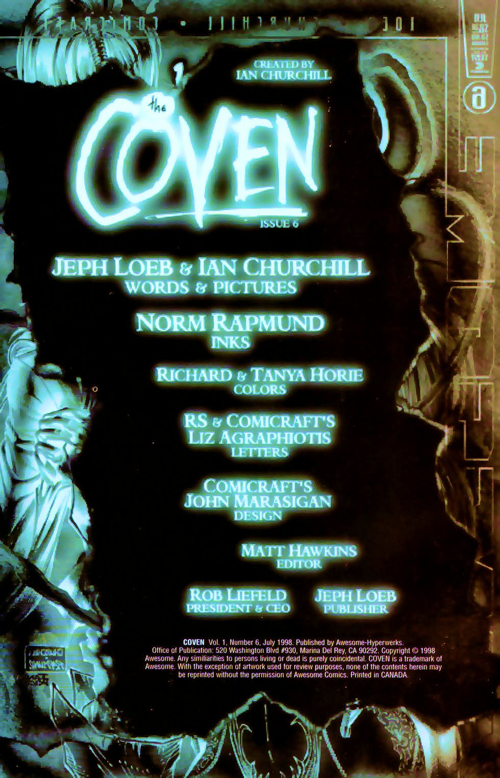 Read online The Coven (1997) comic -  Issue #6 - 2