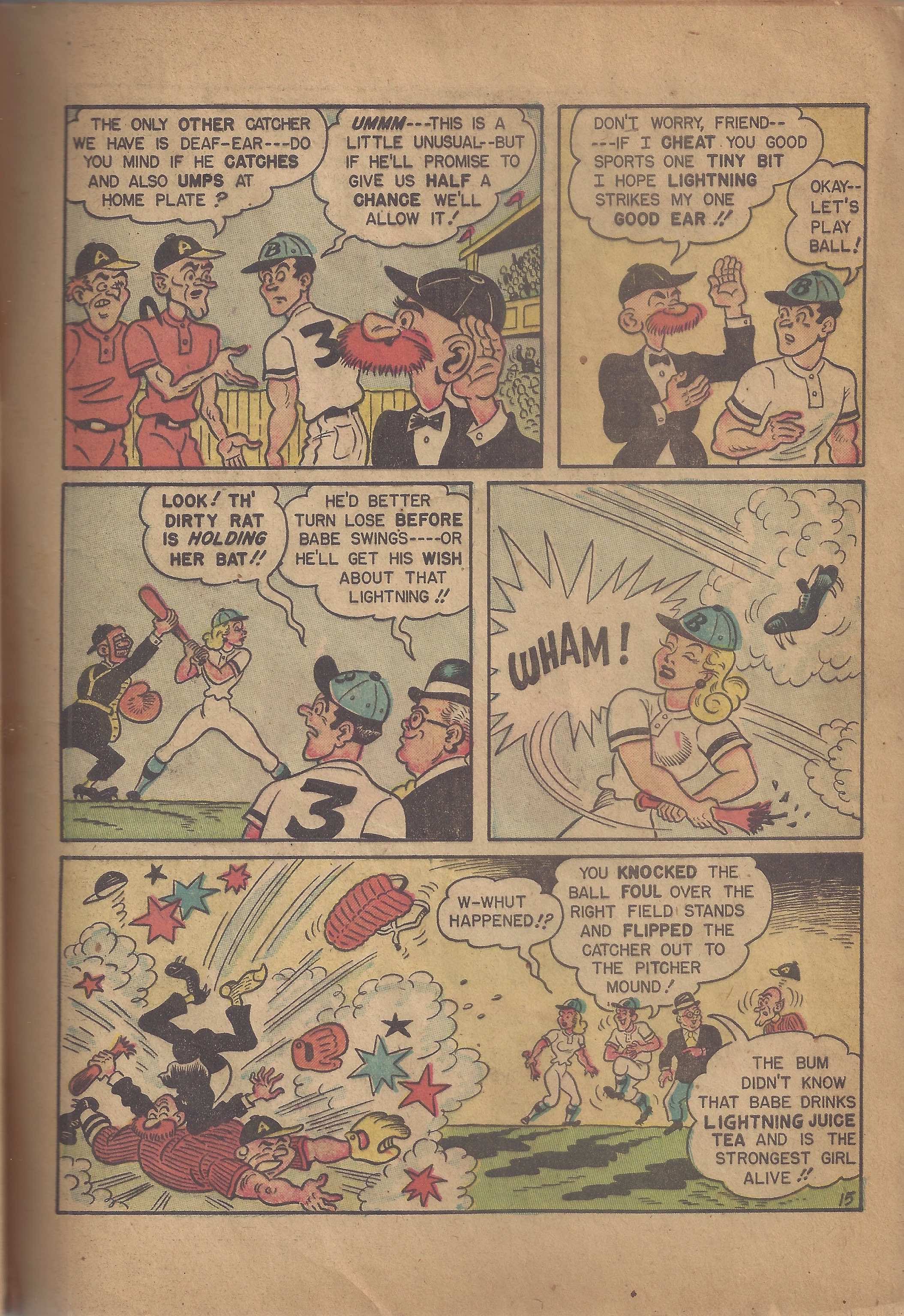 Read online Babe (1948) comic -  Issue #6 - 17