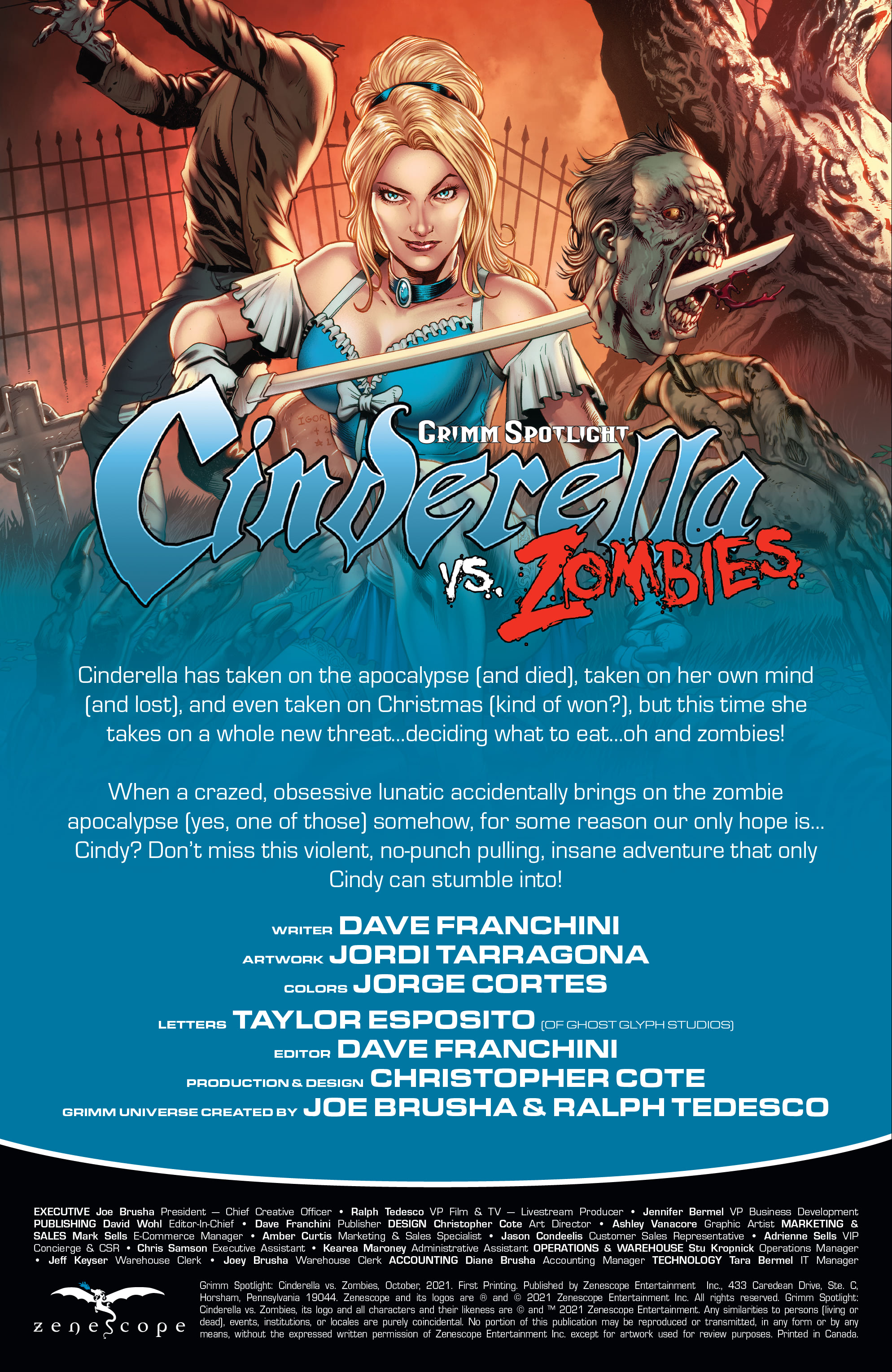 Read online Grimm Spotlight: Cinderella vs Zombies comic -  Issue # Full - 2