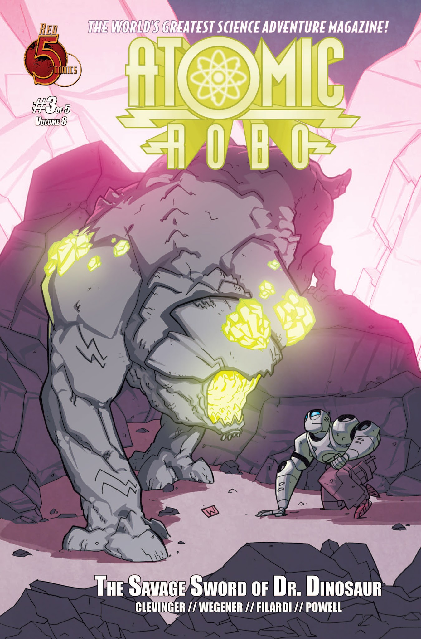 Read online Atomic Robo and the Savage Sword of Dr. Dinosaur comic -  Issue #3 - 1