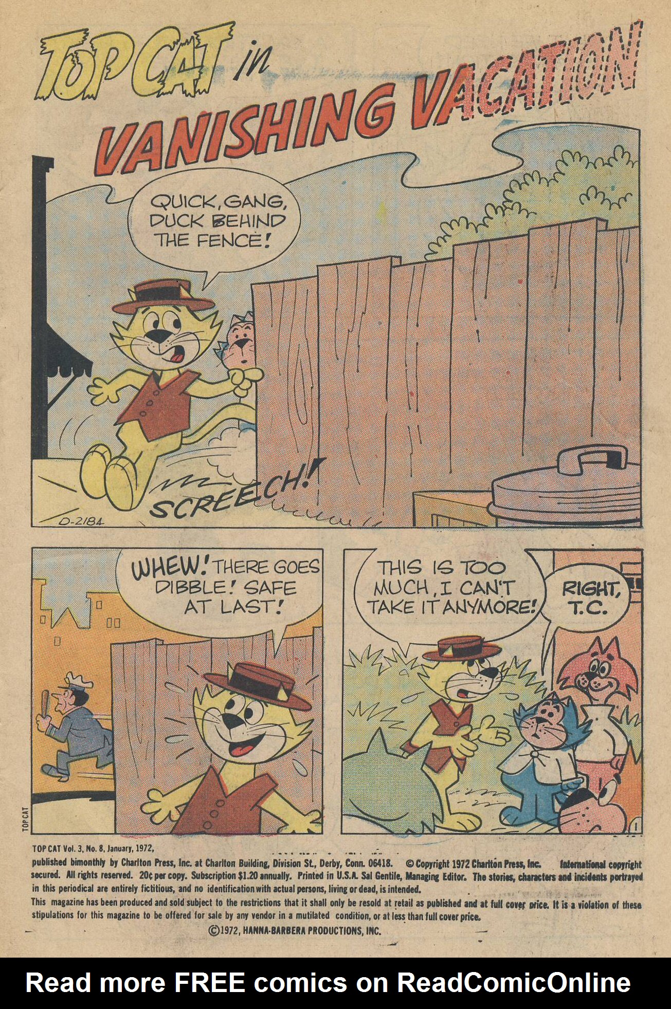 Read online Top Cat (1970) comic -  Issue #8 - 4
