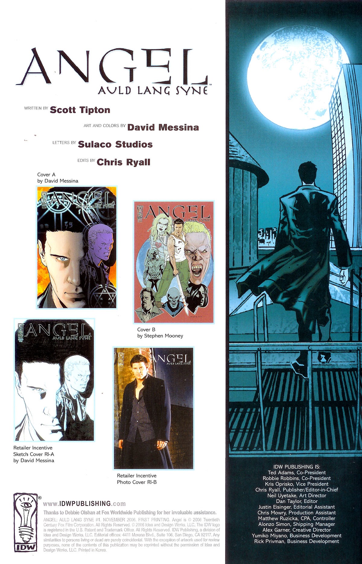 Read online Angel: Auld Lang Syne comic -  Issue #1 - 2
