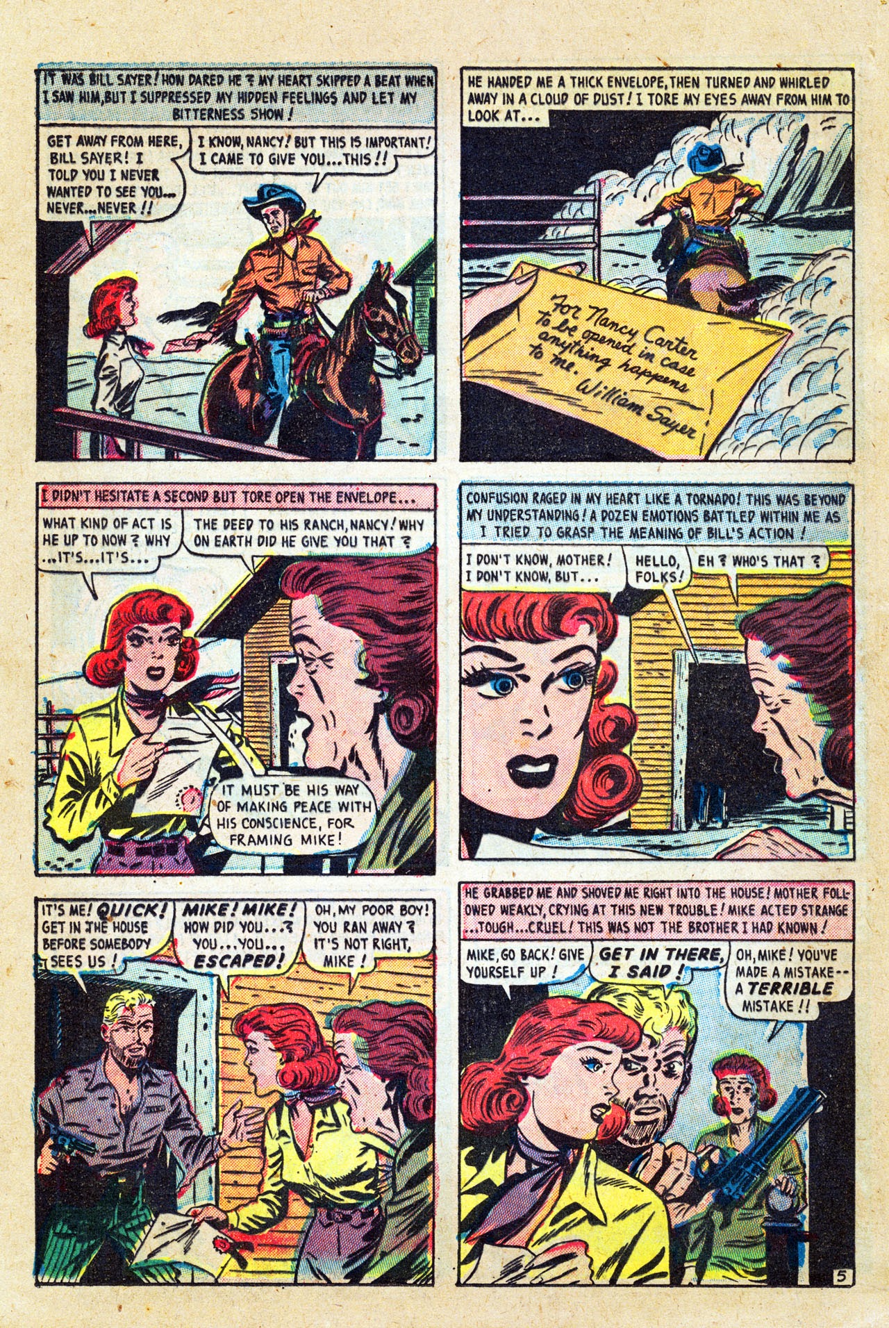 Read online Cowboy Romances comic -  Issue #1 - 30