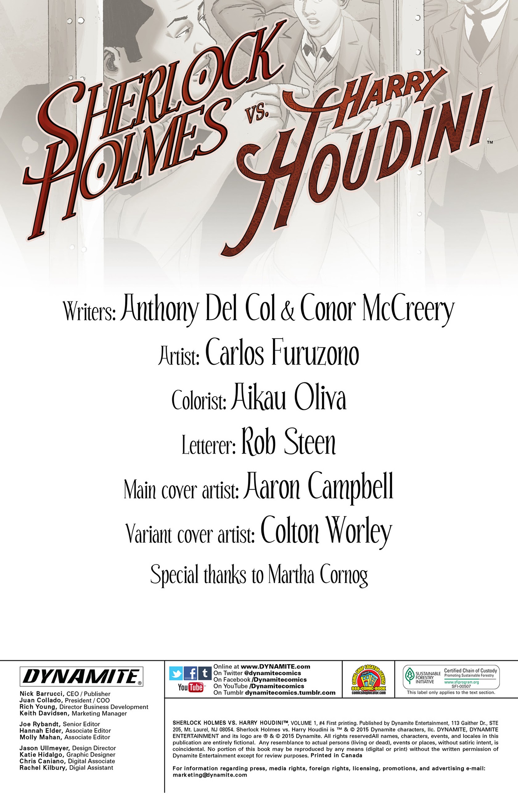 Read online Sherlock Holmes vs. Harry Houdini comic -  Issue #4 - 2