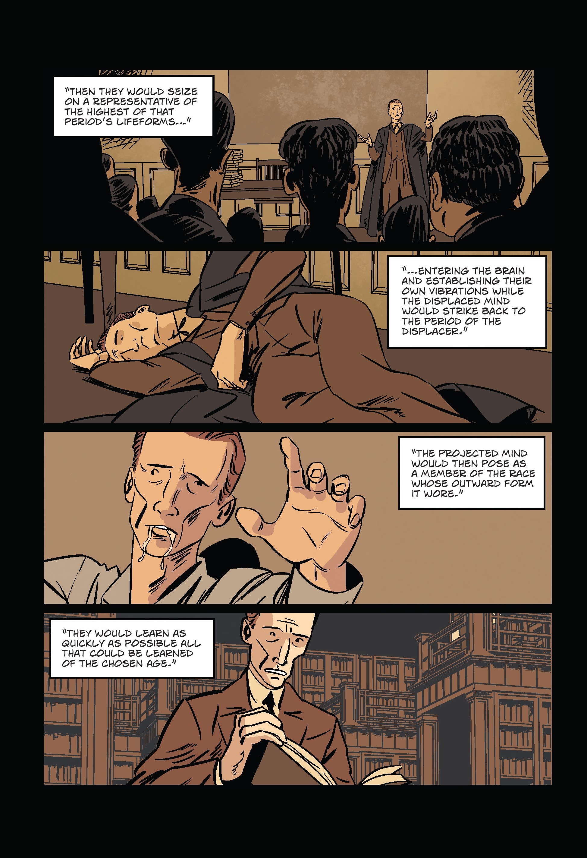 Read online H.P. Lovecraft The Shadow Out of Time comic -  Issue # TPB - 42
